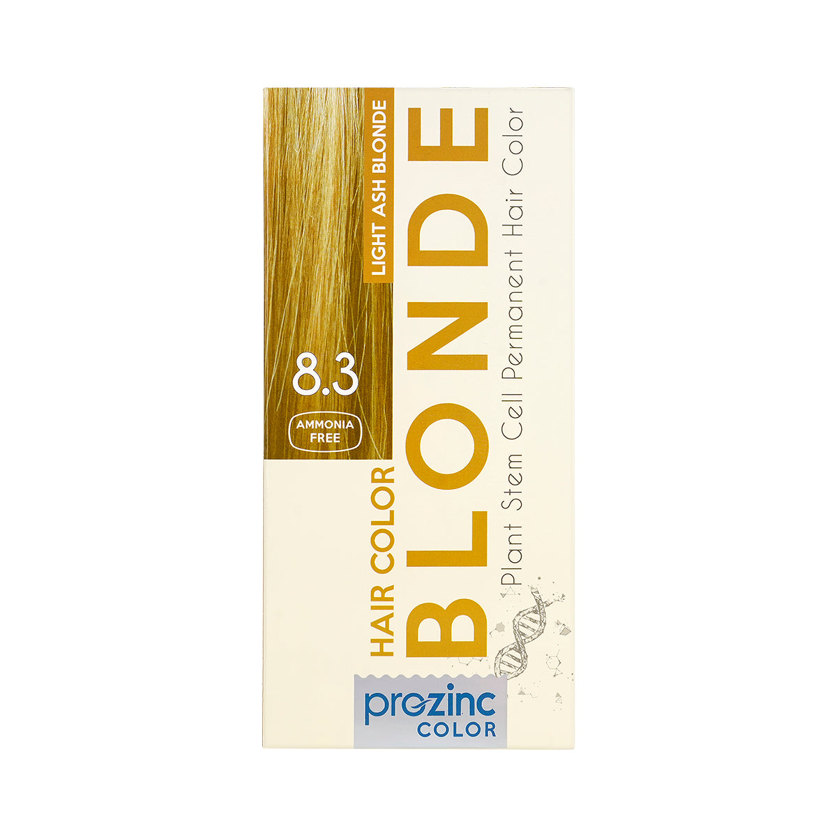 Prozinc Hair Color 8.3-Light Ash Blonde
