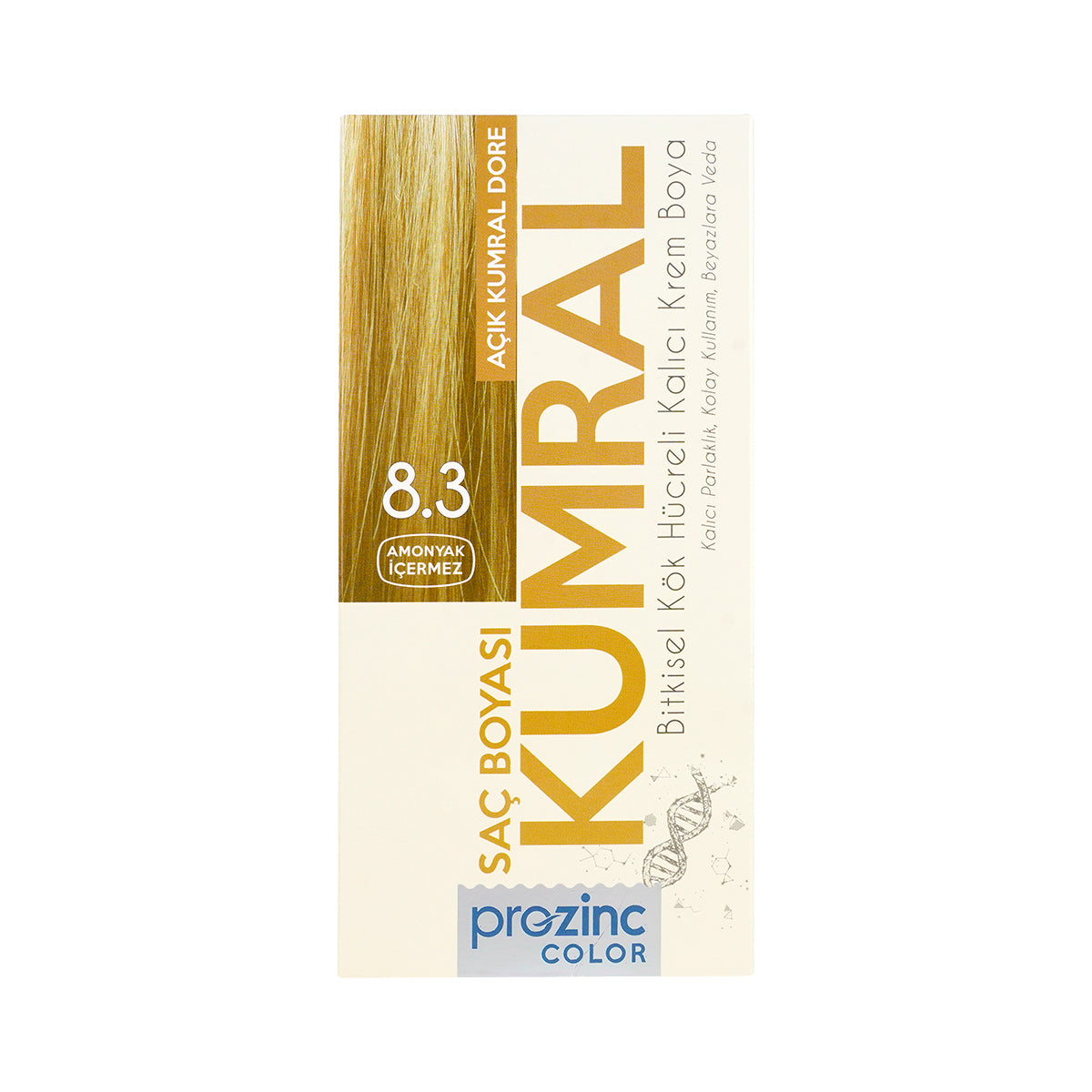 Prozinc Hair Color 8.3-Light Ash Blonde