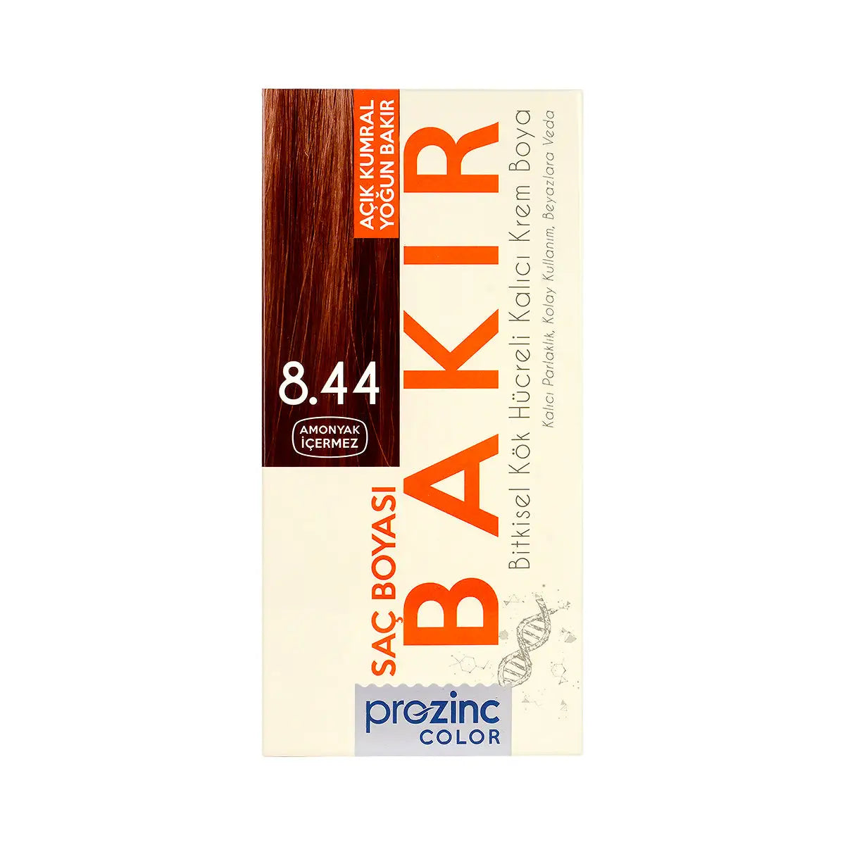 Prozinc Hair Color 8.44-Light Blonde Intense Copper