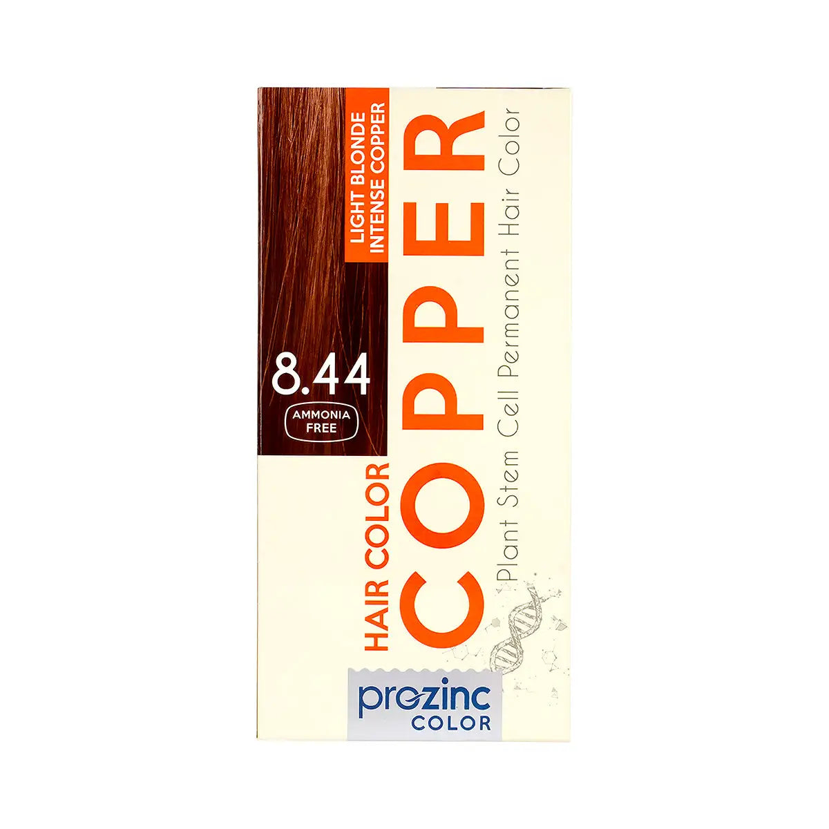 Prozinc Hair Color 8.44-Light Blonde Intense Copper