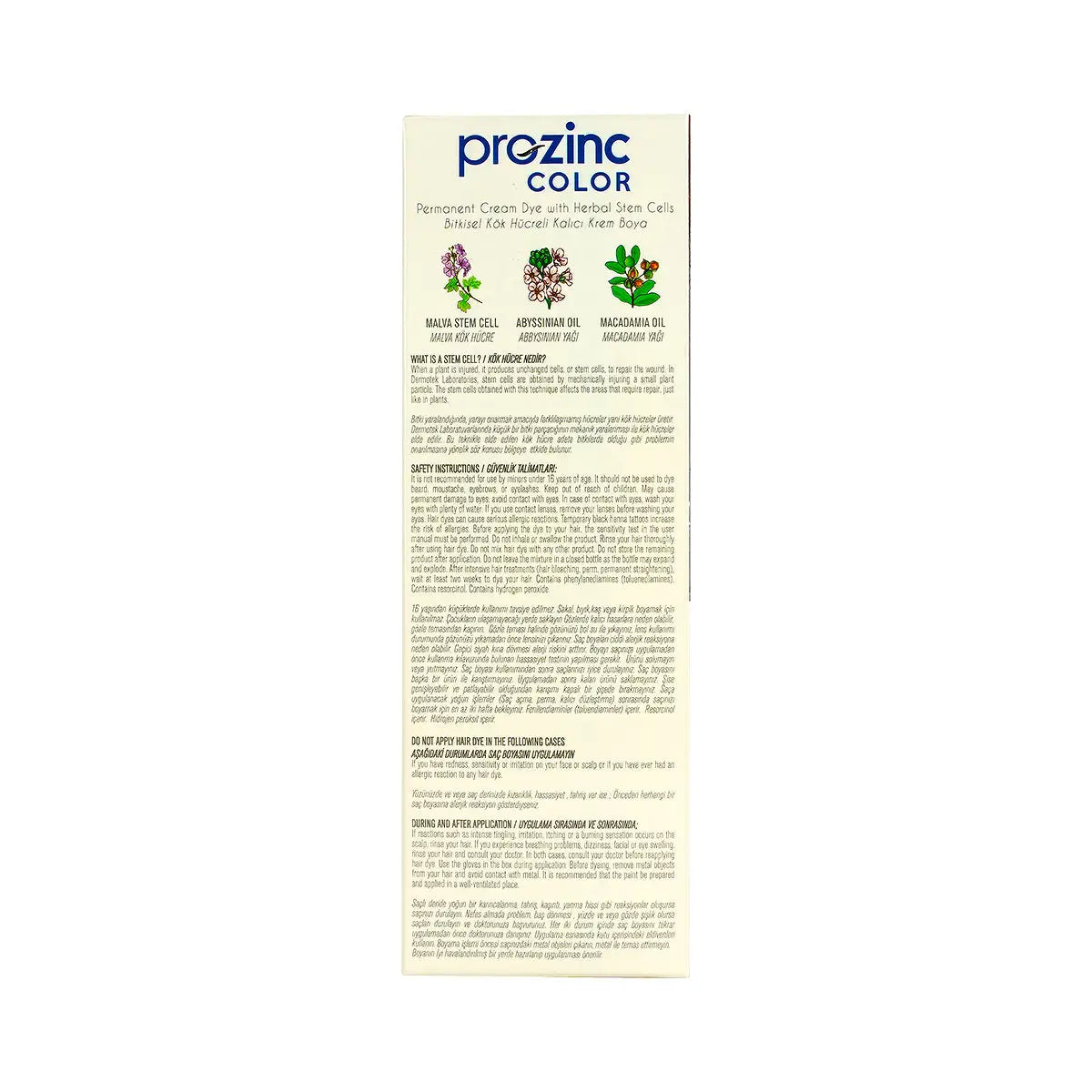 60981-Prozinc Hair Color 7.44-Blonde Intense Copper +2