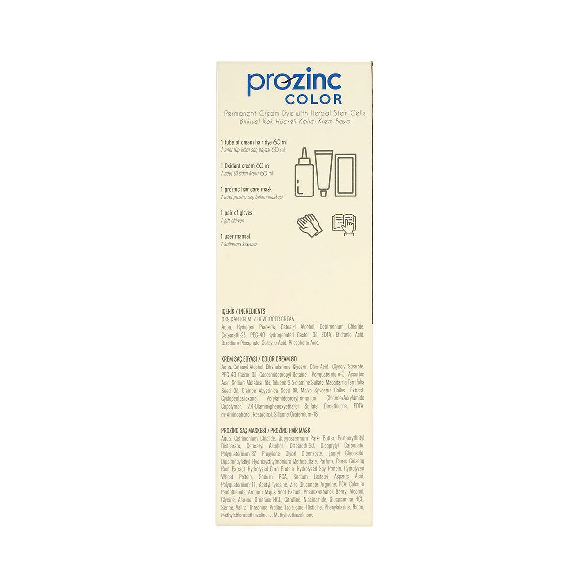 Prozinc Hair Color 6.0-Dark Blonde