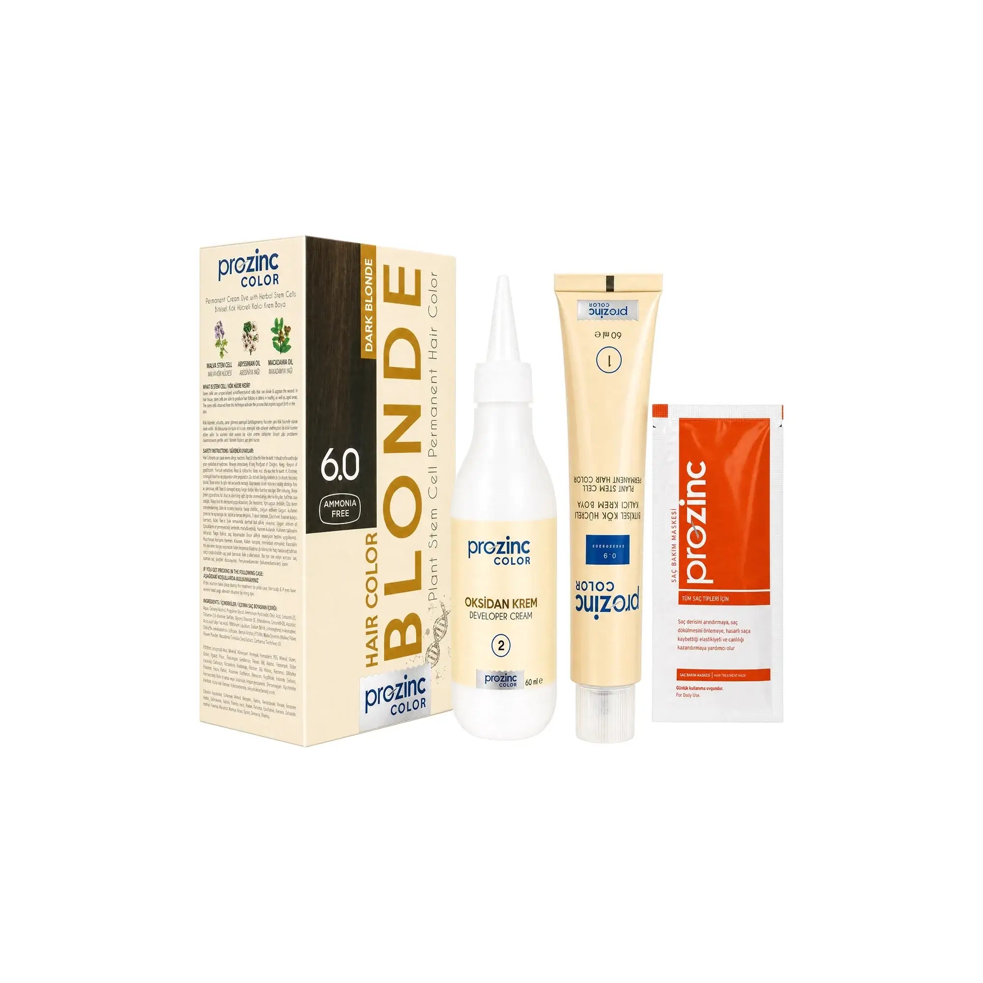 60983-Prozinc Hair Color 6.0-Dark Blonde +5
