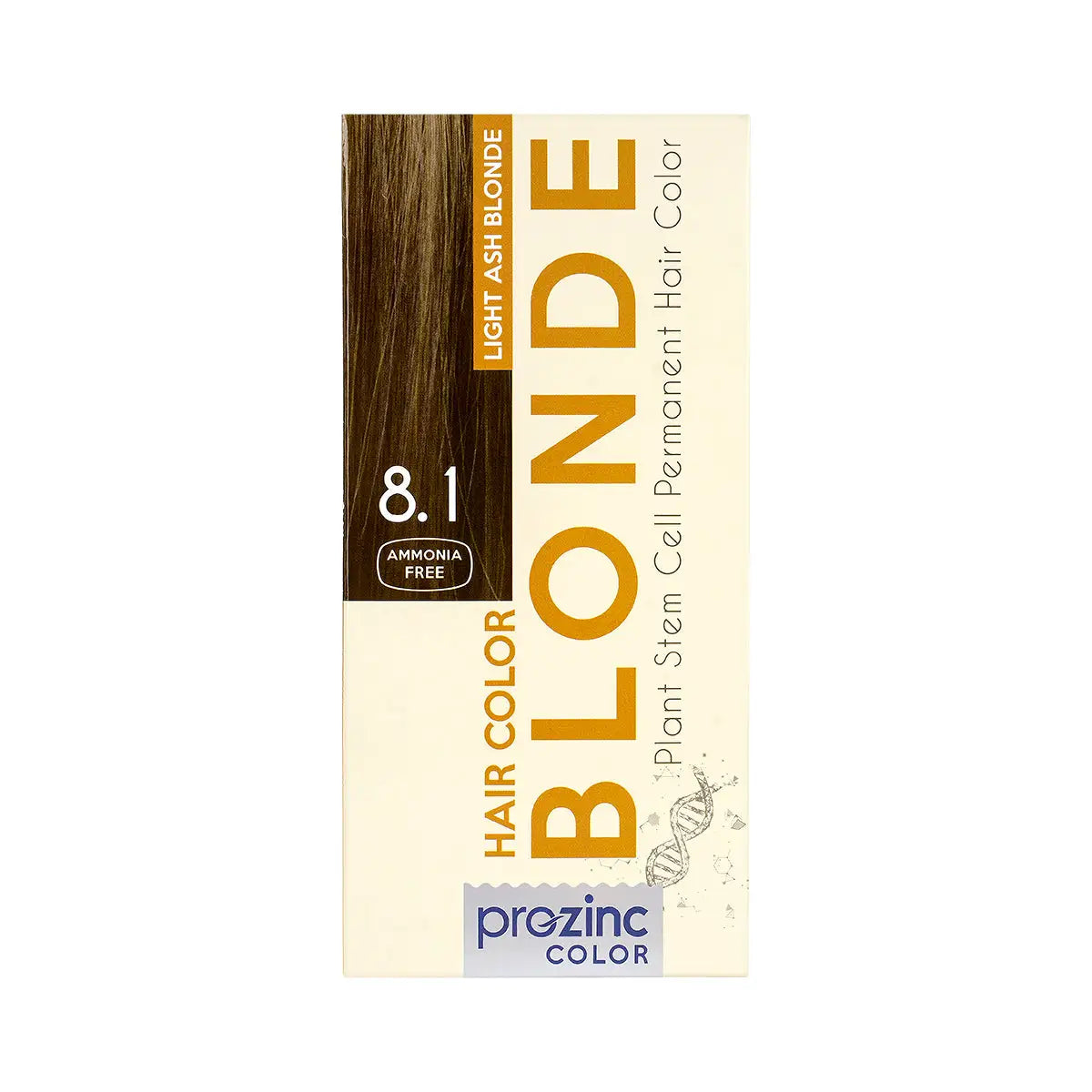 Prozinc Hair Color 8.1-Light Ash Blonde