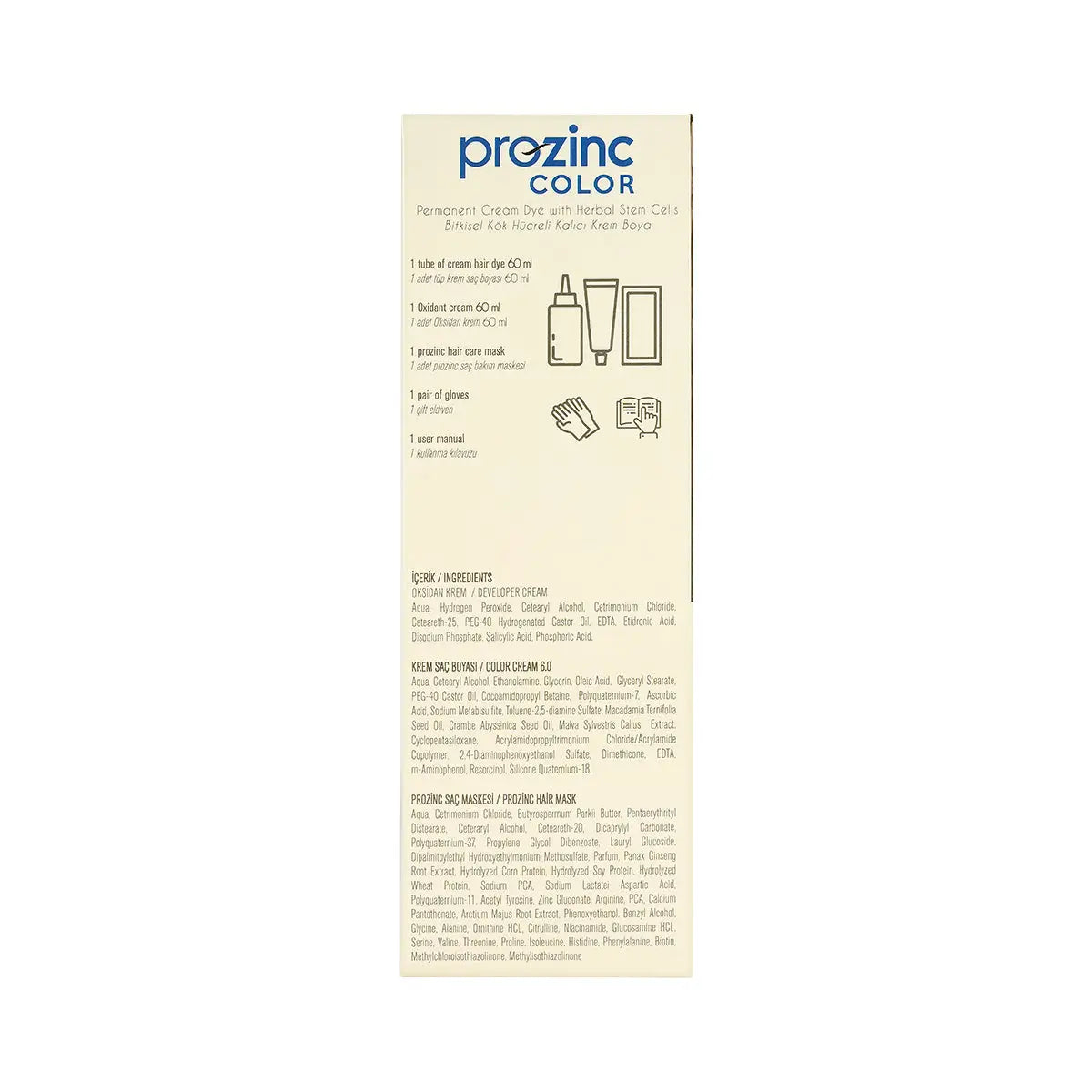 Prozinc Hair Color 8.1-Light Ash Blonde