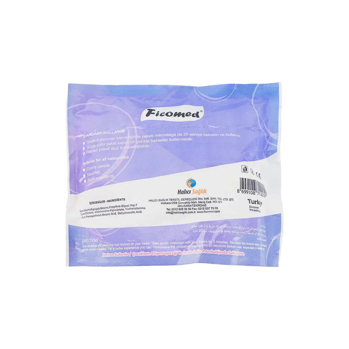 Ficomed Hair Washing Bonnet Shampoo cap 1pcs