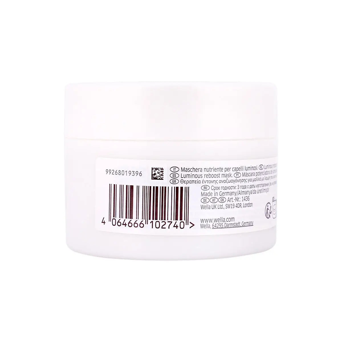 61018-Wella Oil Reflections Luminous Reboost Mask 150ml +3