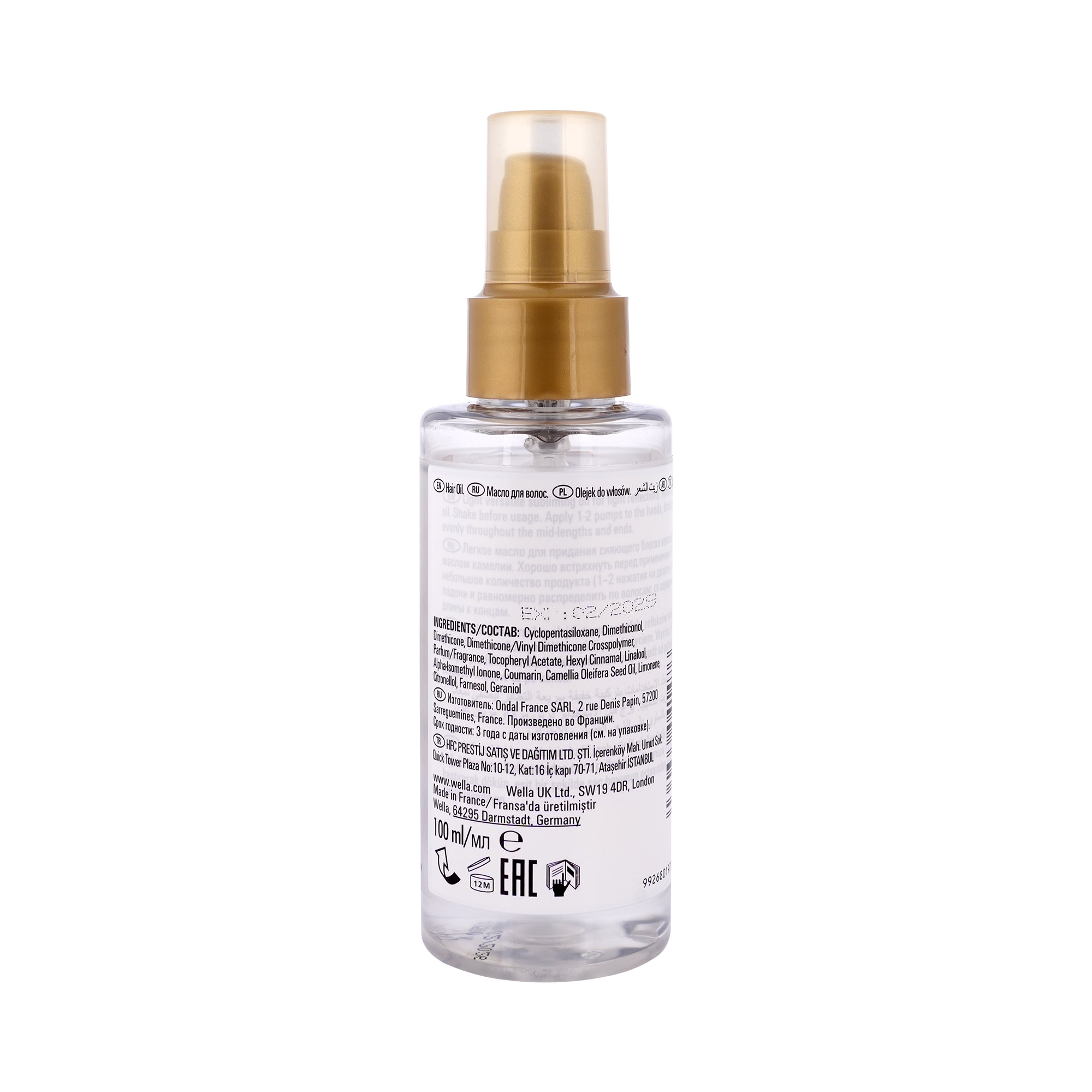61019-Wella Oil Reflections Light Luminous Reflective Oil 100ml +2