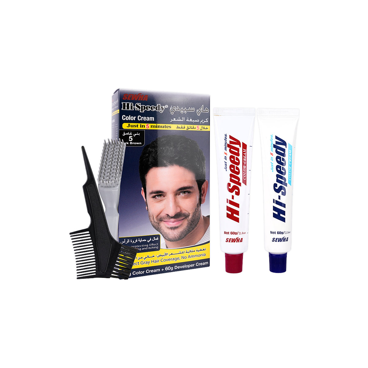 HI-Speedy Color Cream 5-Dark Brown