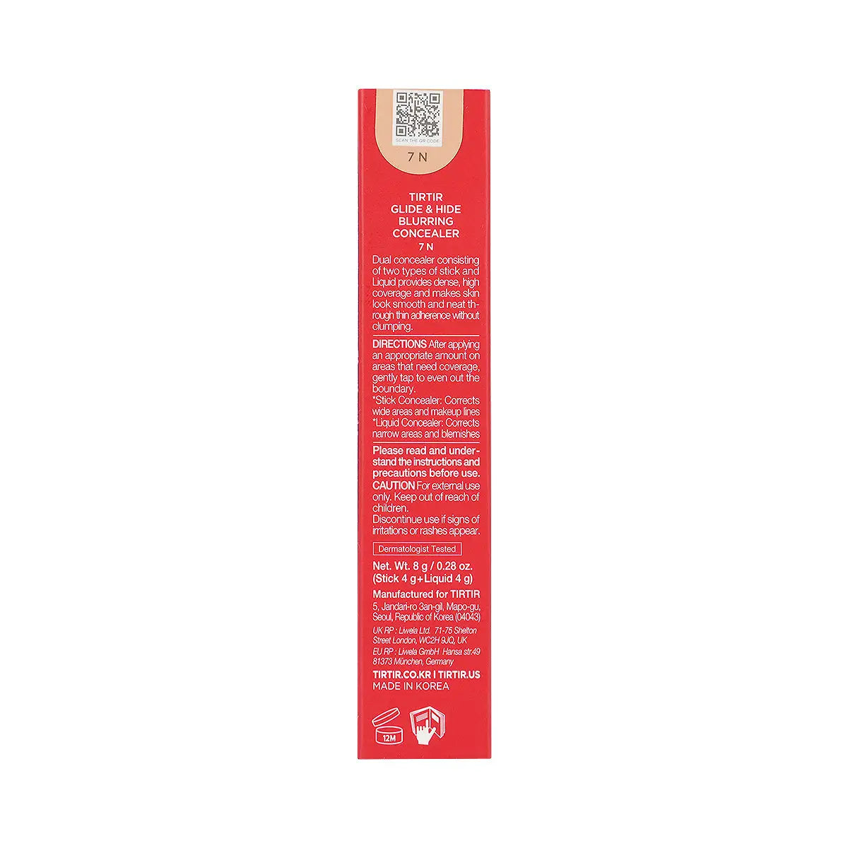 Tirtir Glide & Hide Blurring Concealer 7N