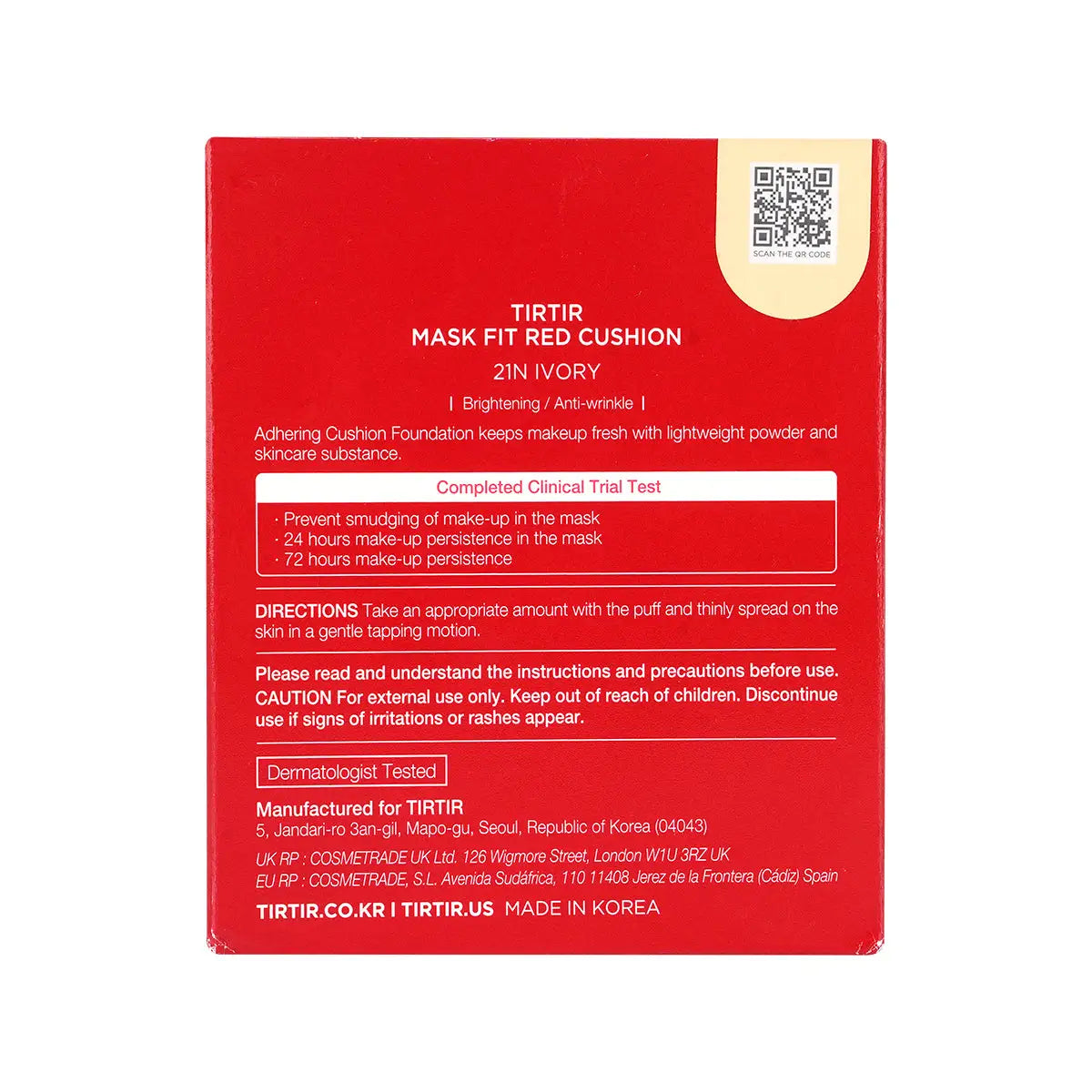 Tirtir Mask Fit Red Cushion 21N-Ivory
