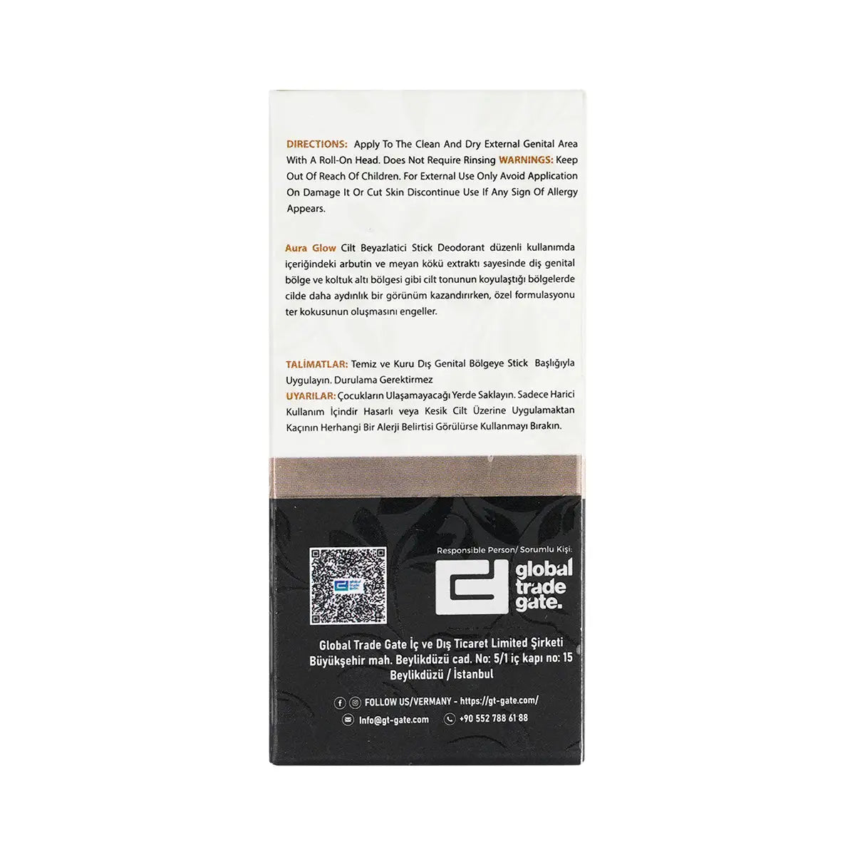 Lychee Aura Glow Whitening Sensitive Area Stick Deodorant 40g