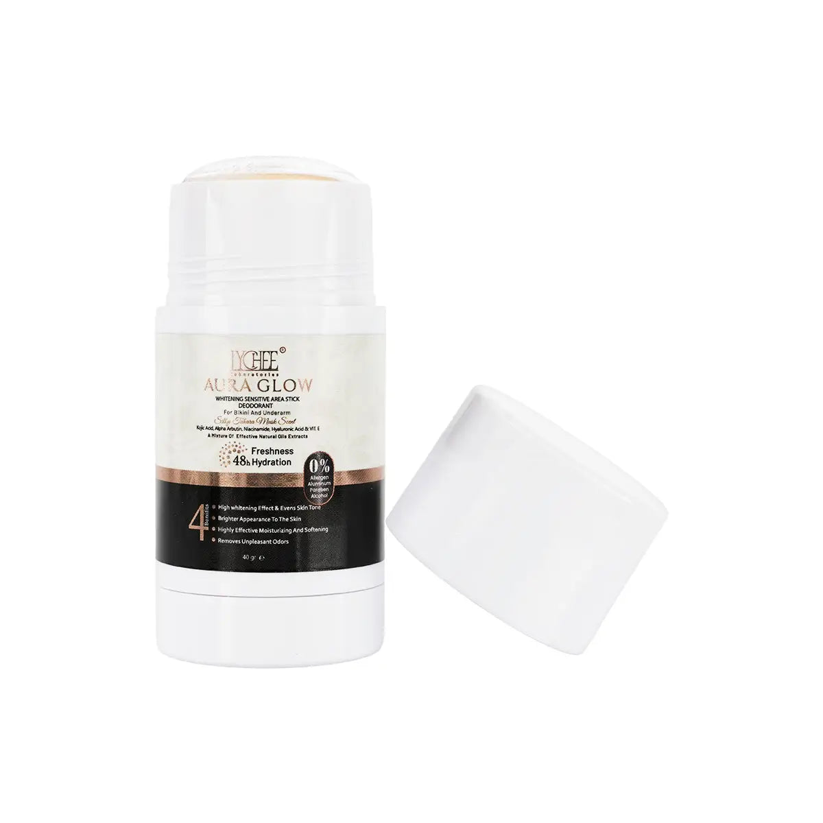 Lychee Aura Glow Whitening Sensitive Area Stick Deodorant 40g