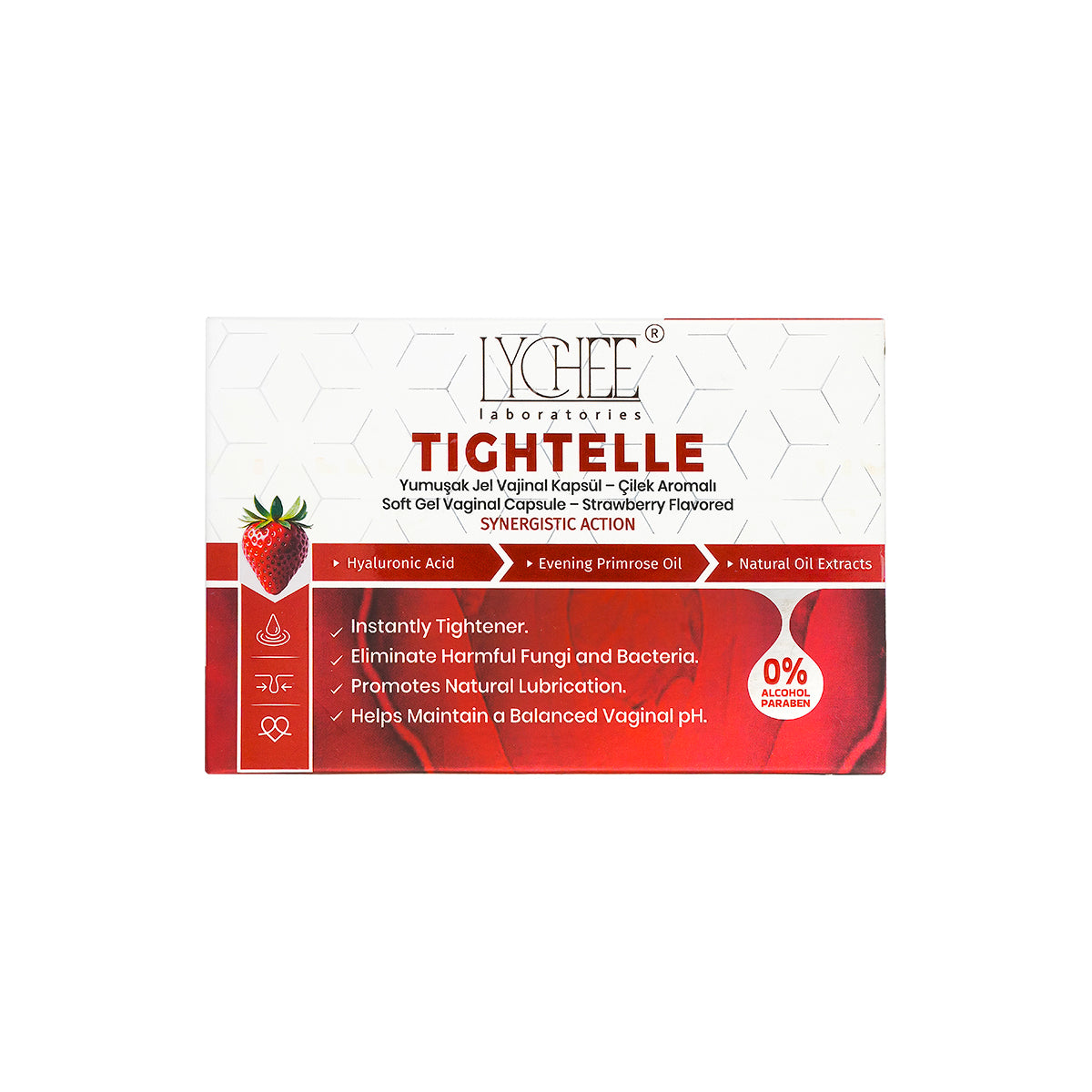 Lychee Tightelle Soft Gel Vaginal 10 Capsule-Strawberry