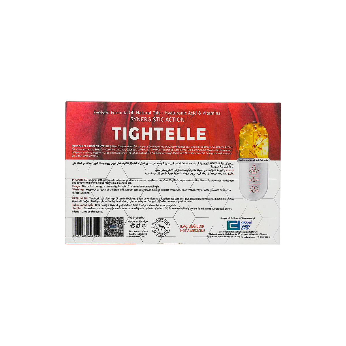 Lychee Tightelle Soft Gel Vaginal 10 Capsule-Strawberry