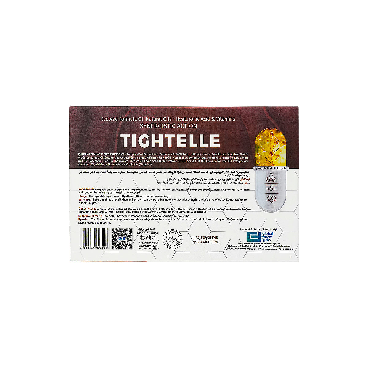 Lychee Tightelle Soft Gel Vaginal 10 Capsule-Chocolates
