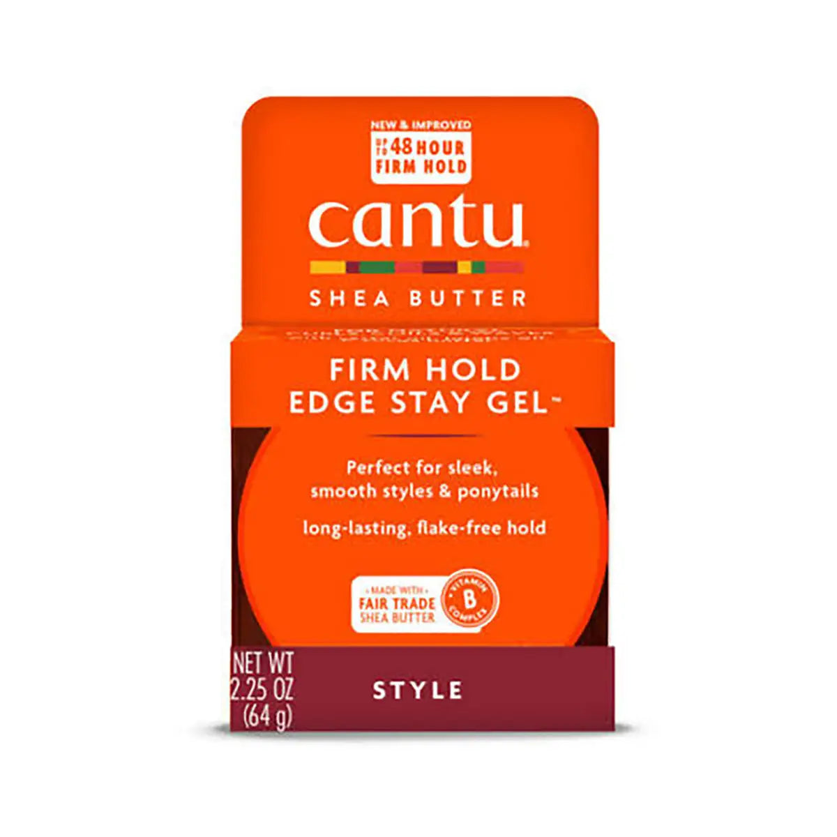 61106-Cantu Firm Hold Edge Stay Gel with Shea Butter 64g