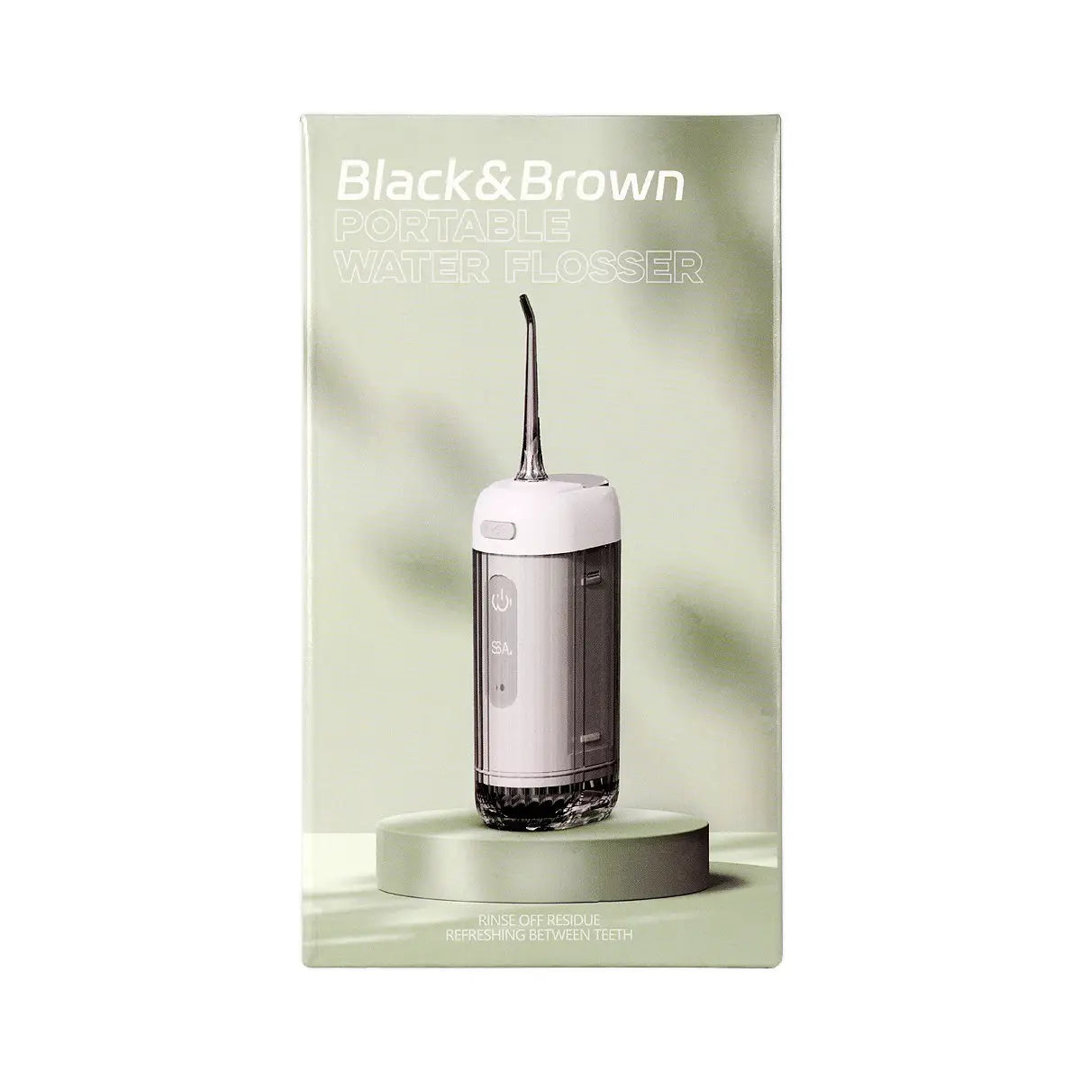 61116-Black & Brown Portable Water Flosser-White