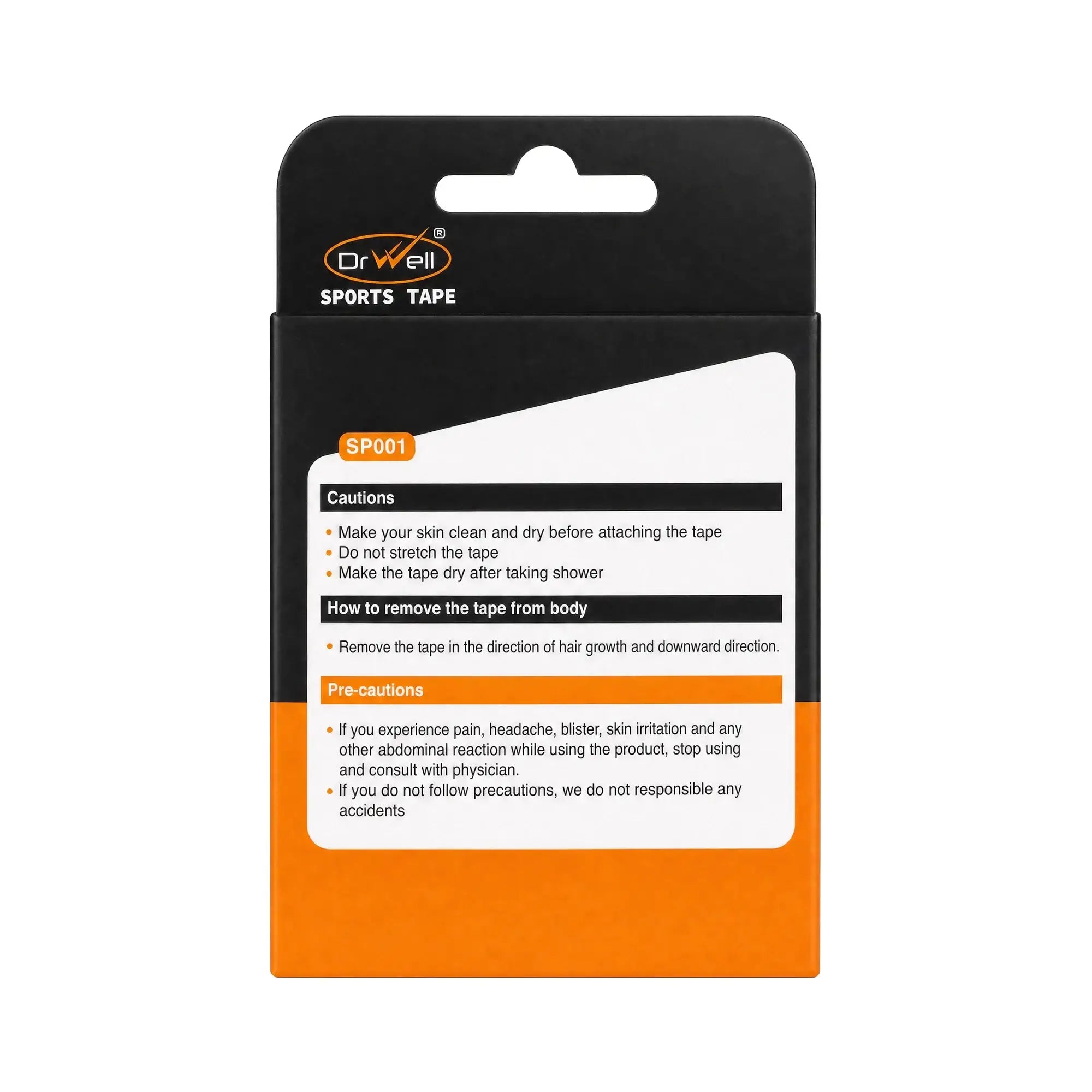 61125-Dr Well Sports Tape 5cmx5m - Beige +2