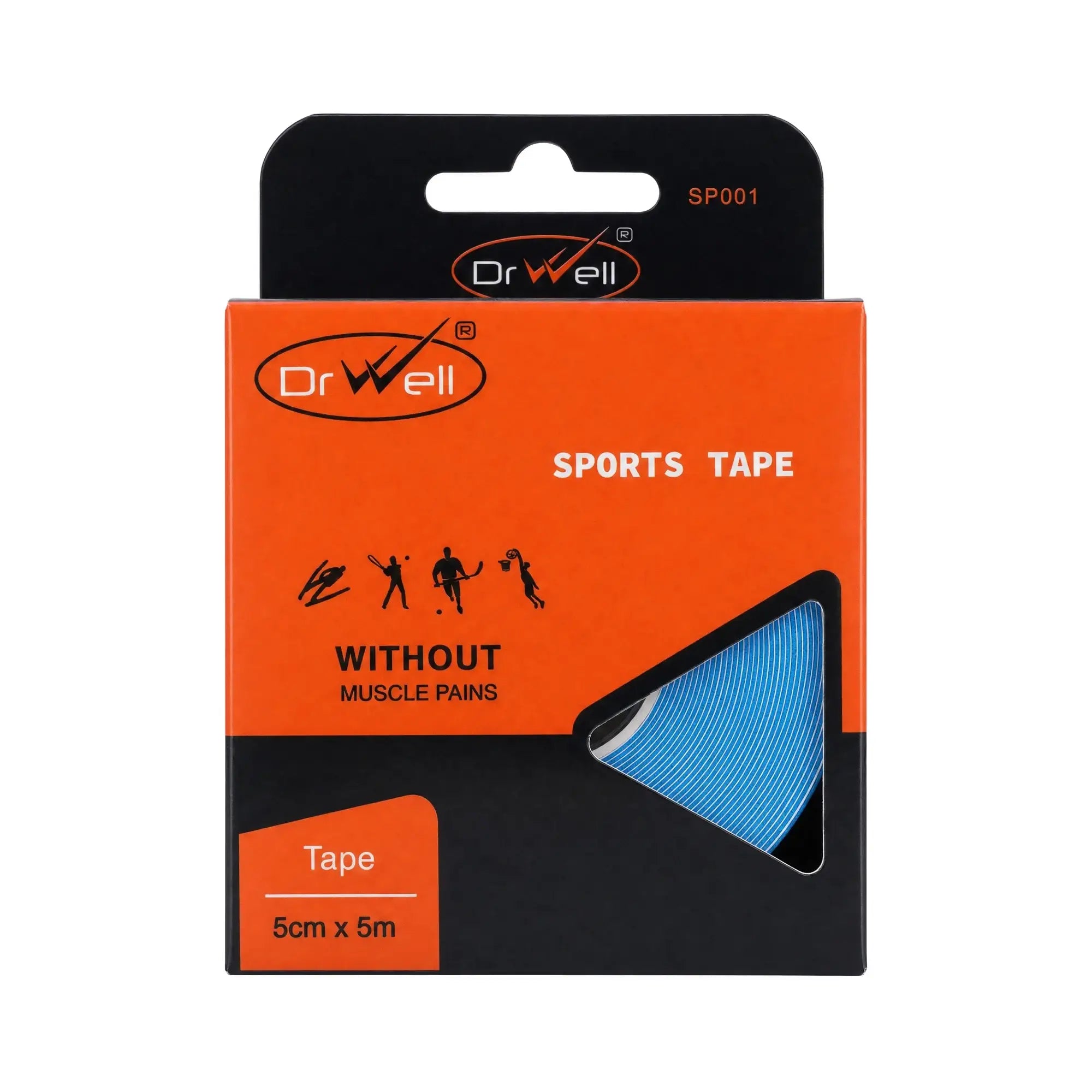 61126-Dr Well Sports Tape 5cmx5m - Blue +1