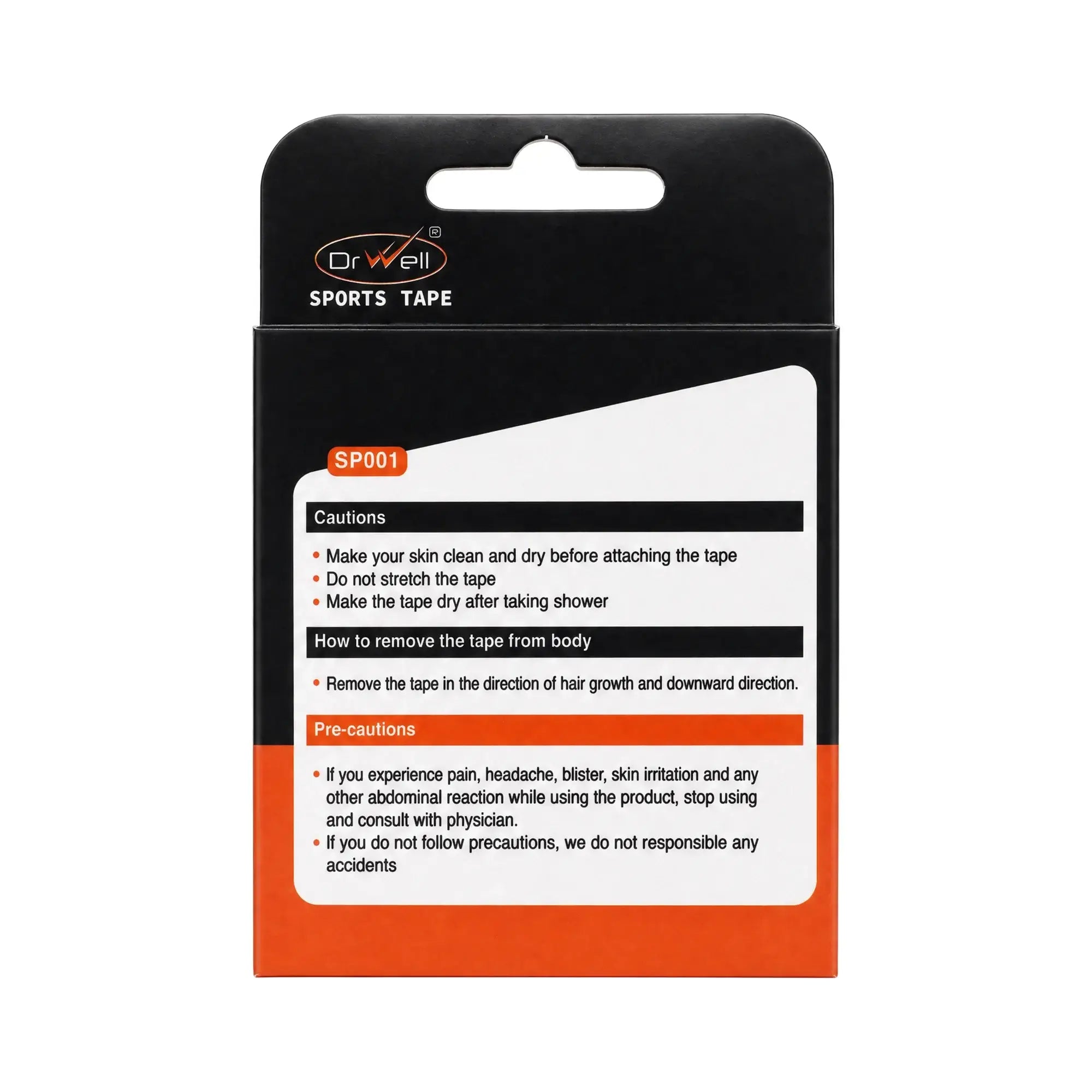 61126-Dr Well Sports Tape 5cmx5m - Blue +2