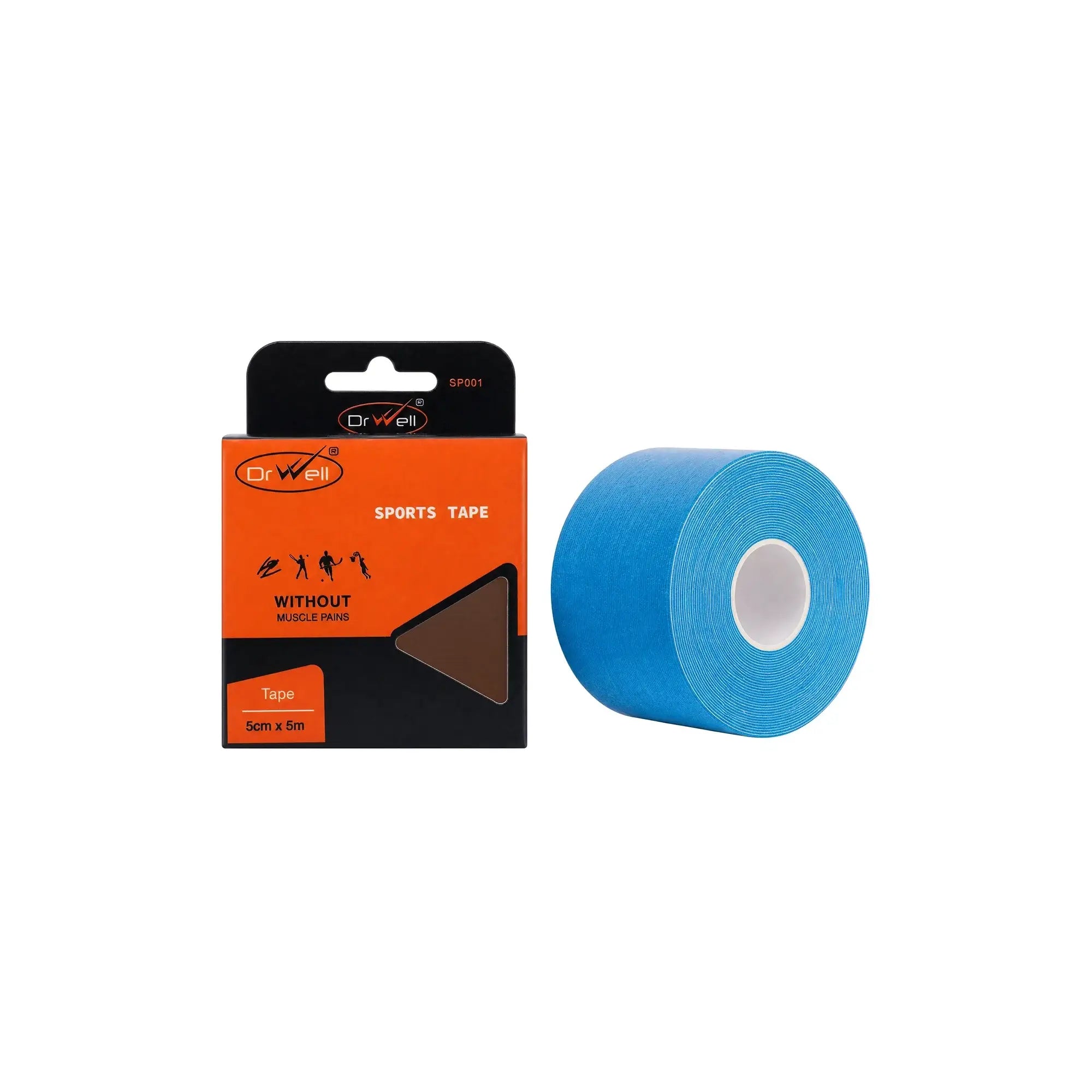 61126-Dr Well Sports Tape 5cmx5m - Blue 
