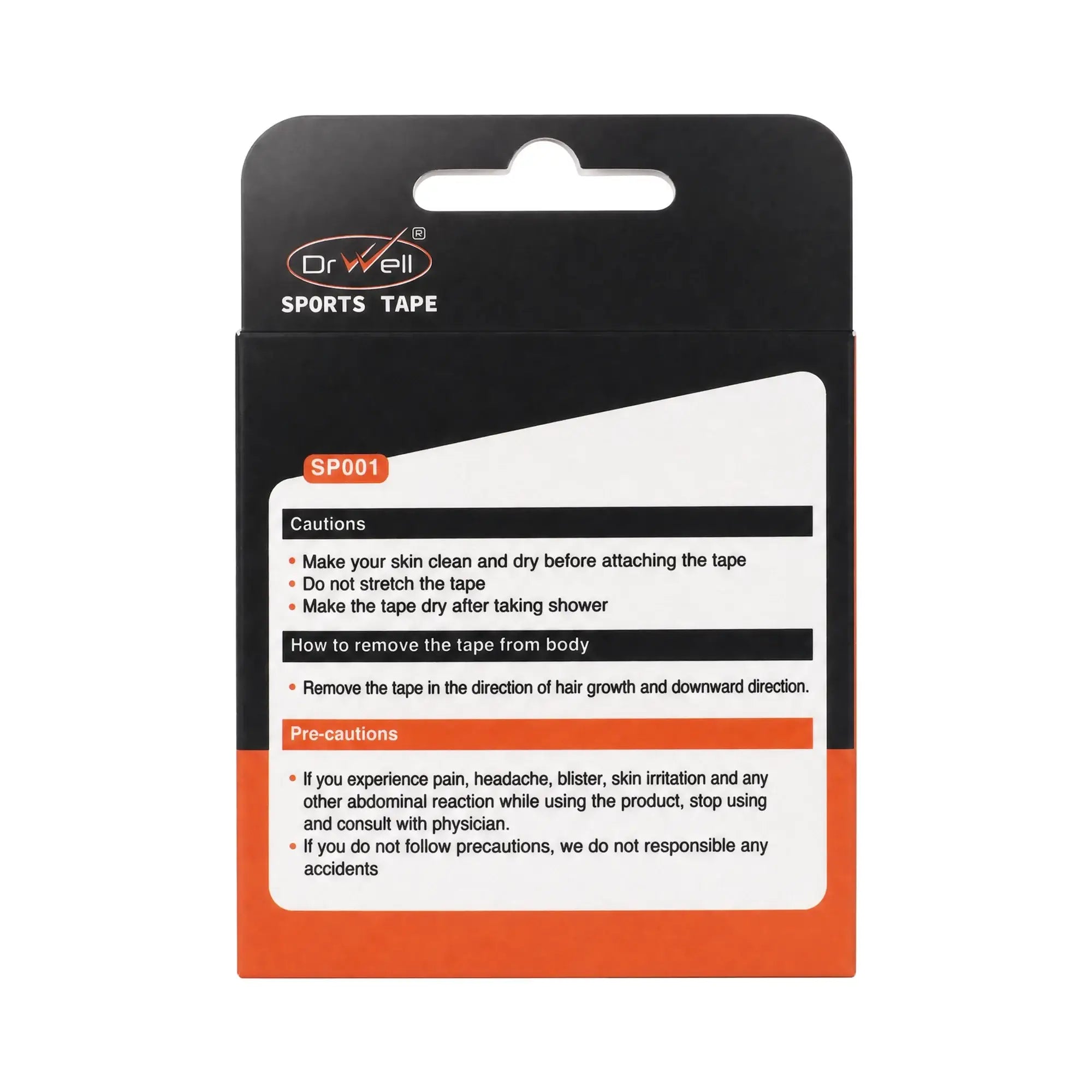 61129-Dr Well Sports Tape 5cmx5m - Yellow +2