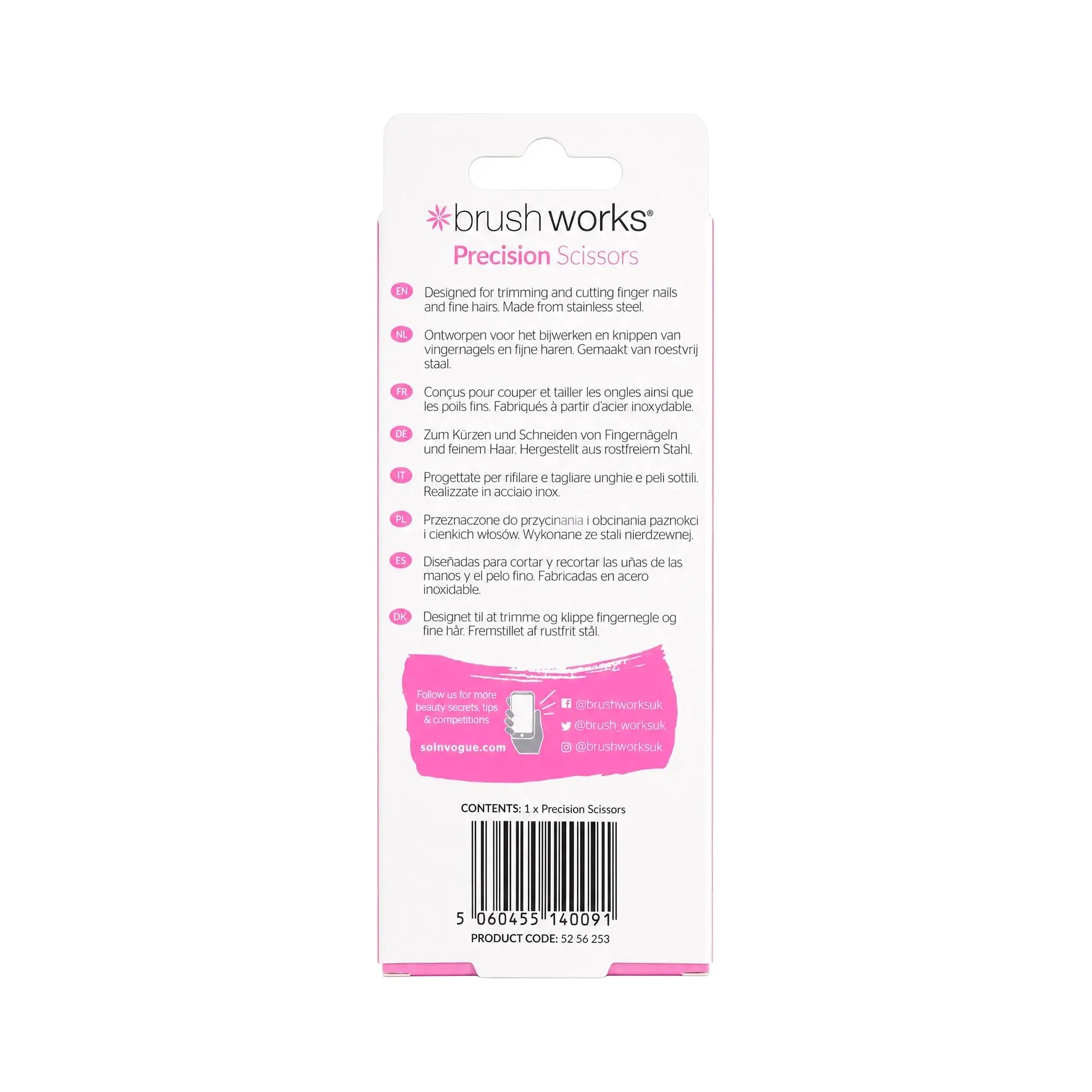 61132-Brushworks Precision Scissors +1