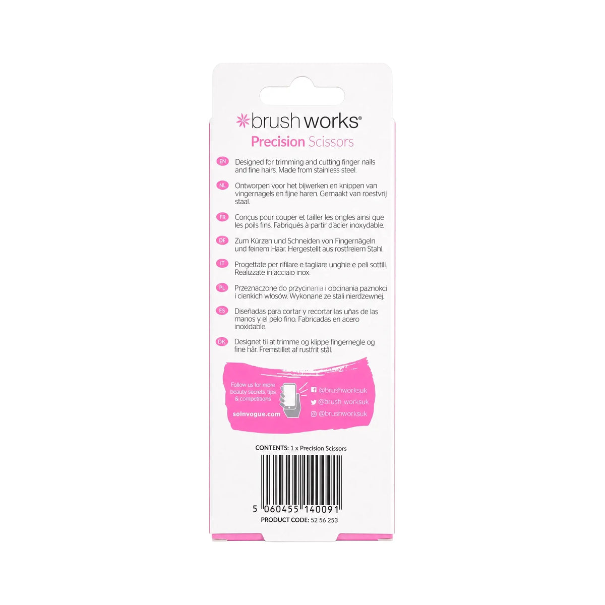 61132-Brushworks Precision Scissors +1