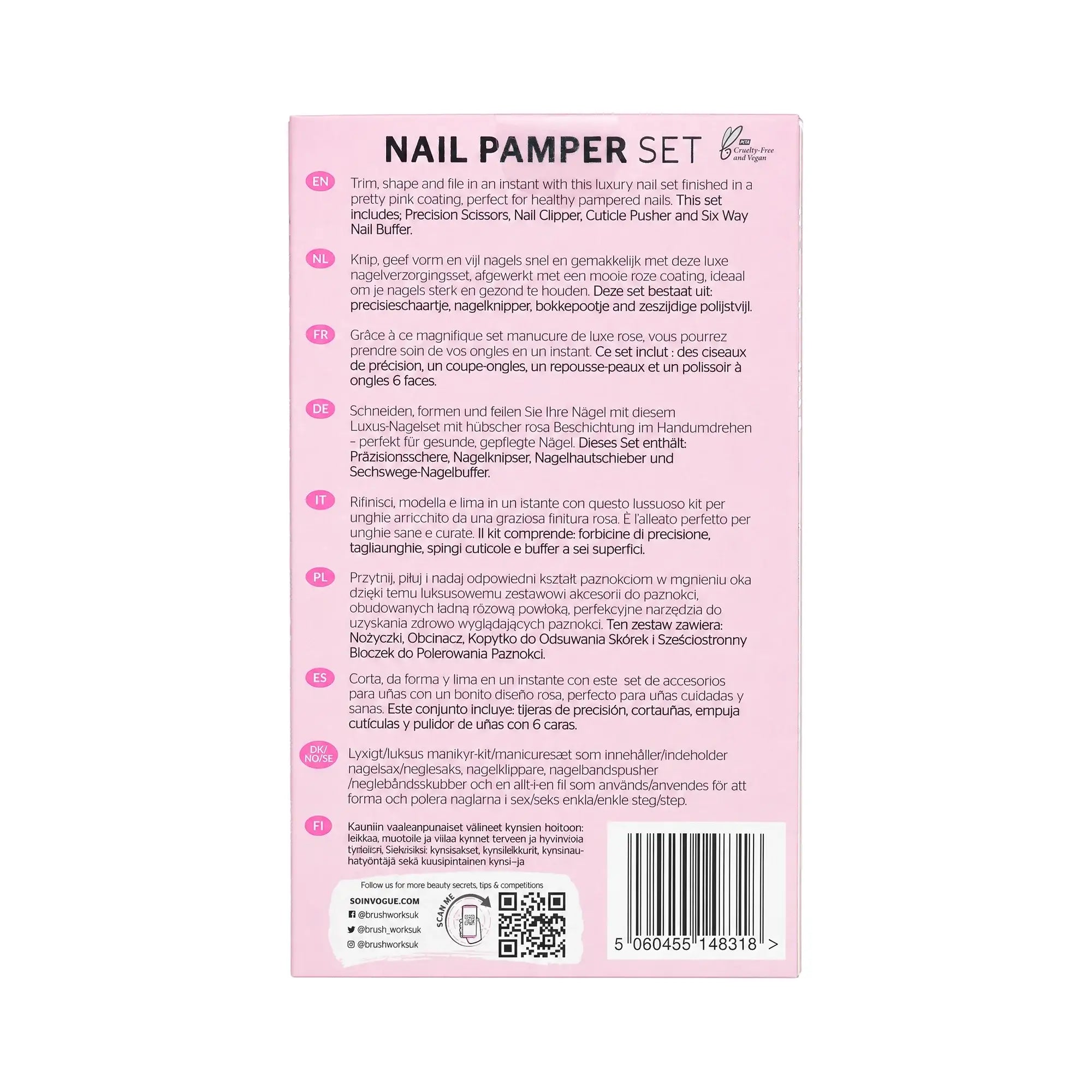 61136-Brushworks Nail Pamper Set +1