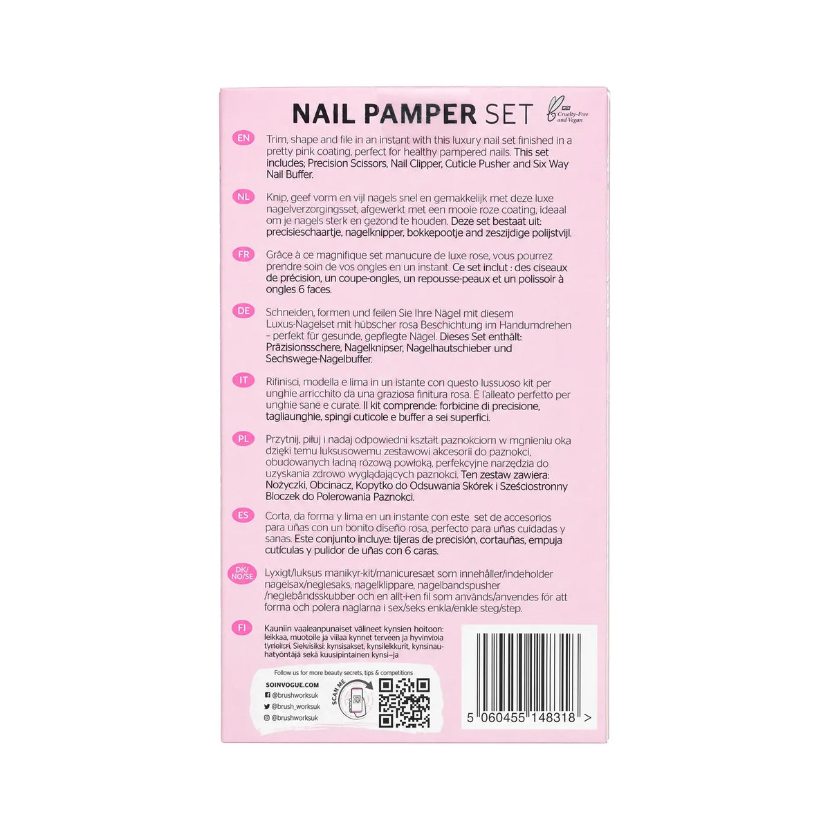 61136-Brushworks Nail Pamper Set +1