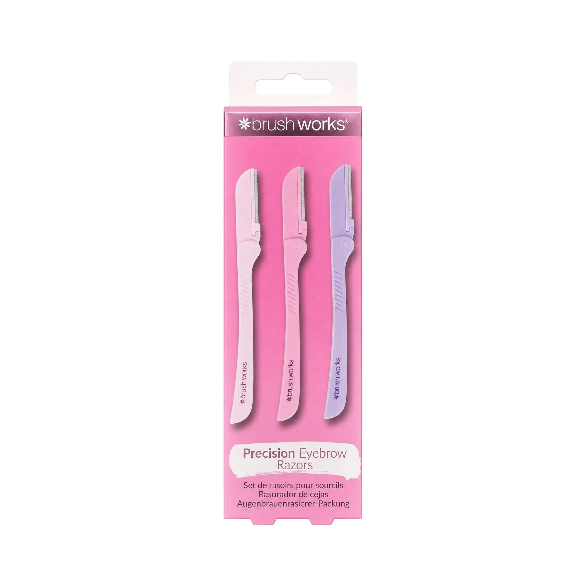 61138-Brushworks Precision Eyebrow Razor 3pcs 