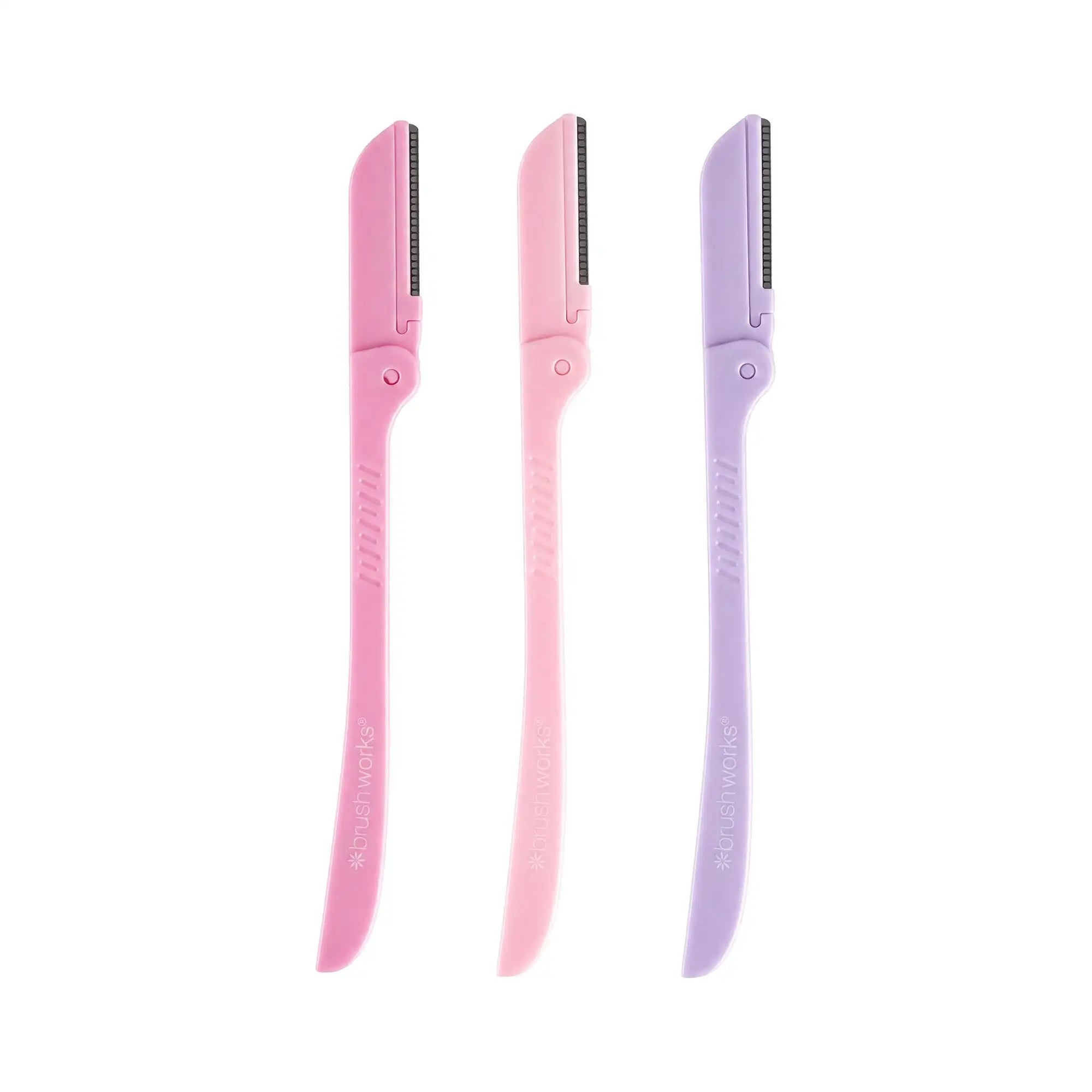 61138-Brushworks Precision Eyebrow Razor 3pcs +3