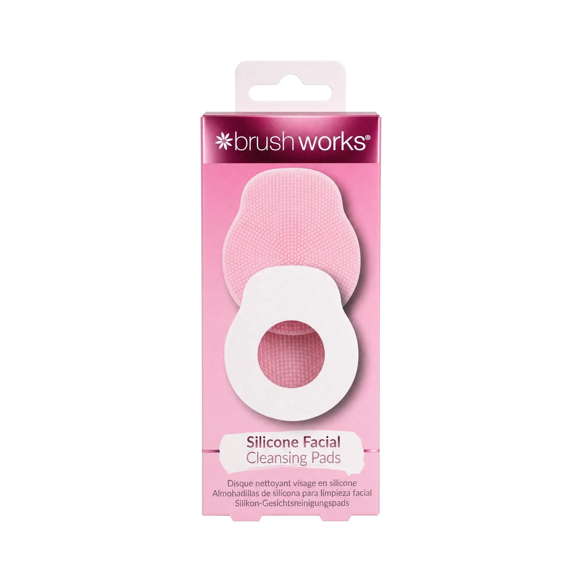61142-Brushworks Silicone Facial Cleansing Pads 2pcs 