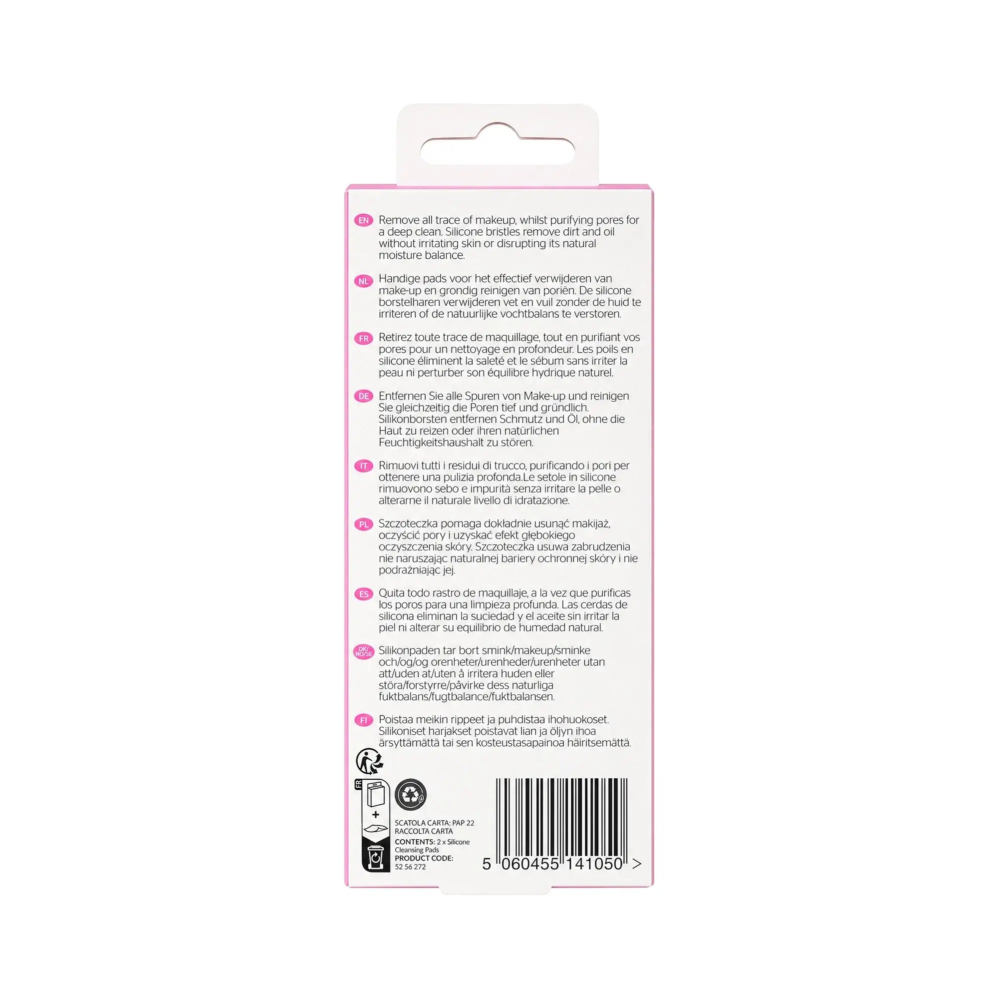 61142-Brushworks Silicone Facial Cleansing Pads 2pcs +1