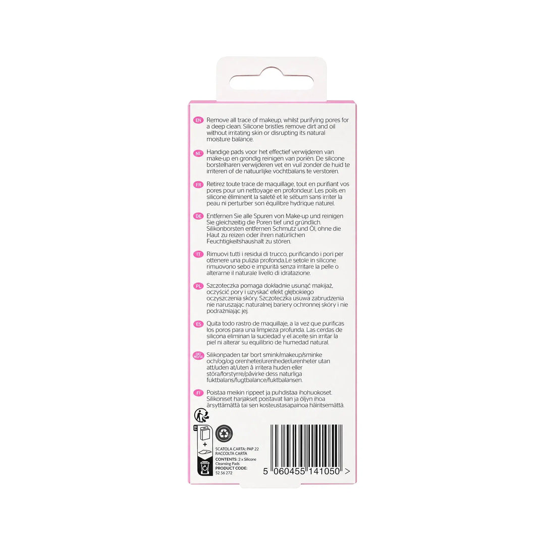 61142-Brushworks Silicone Facial Cleansing Pads 2pcs +1