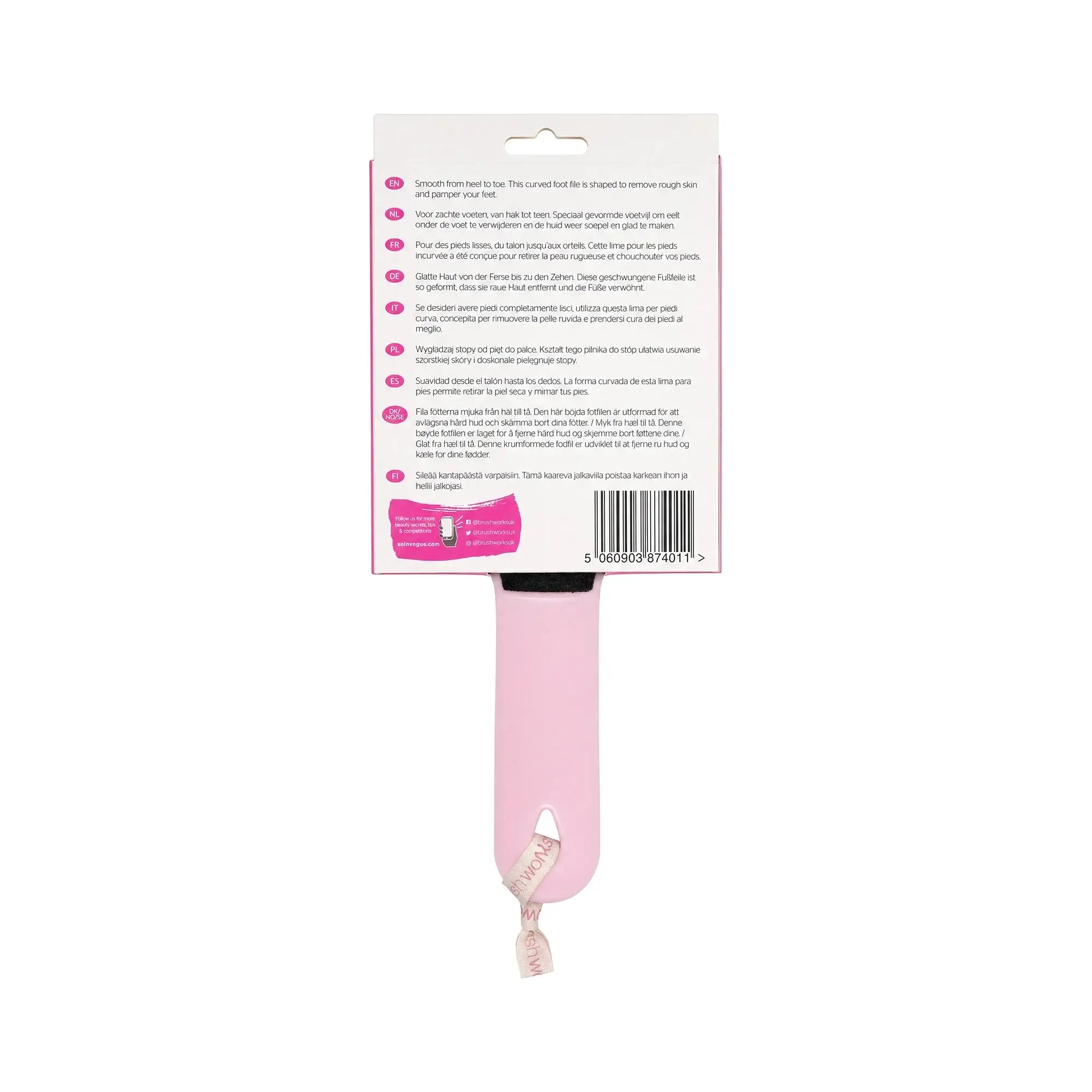 61143-Brushworks Curved Foot File +1