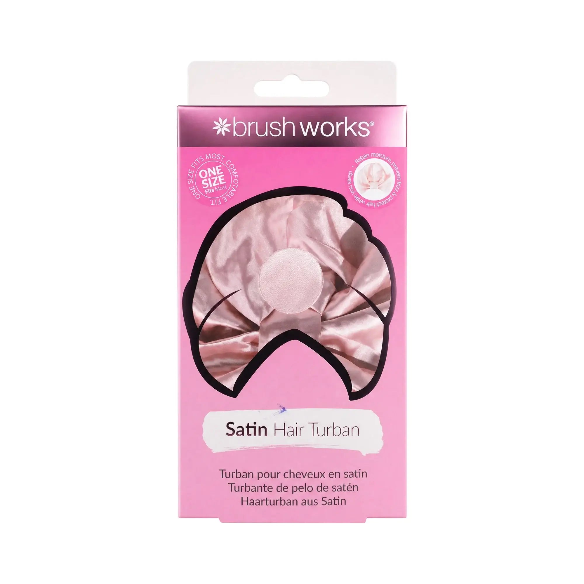61147-Brushworks Satin Hair Turban 