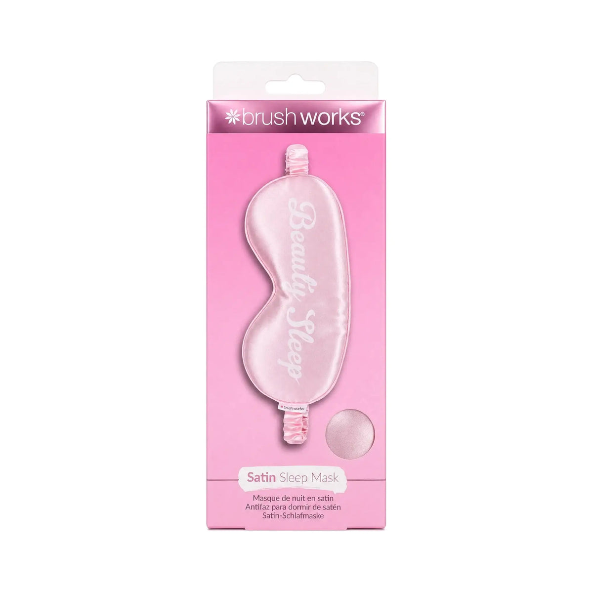 61148-Brushworks Satin Sleep Mask 