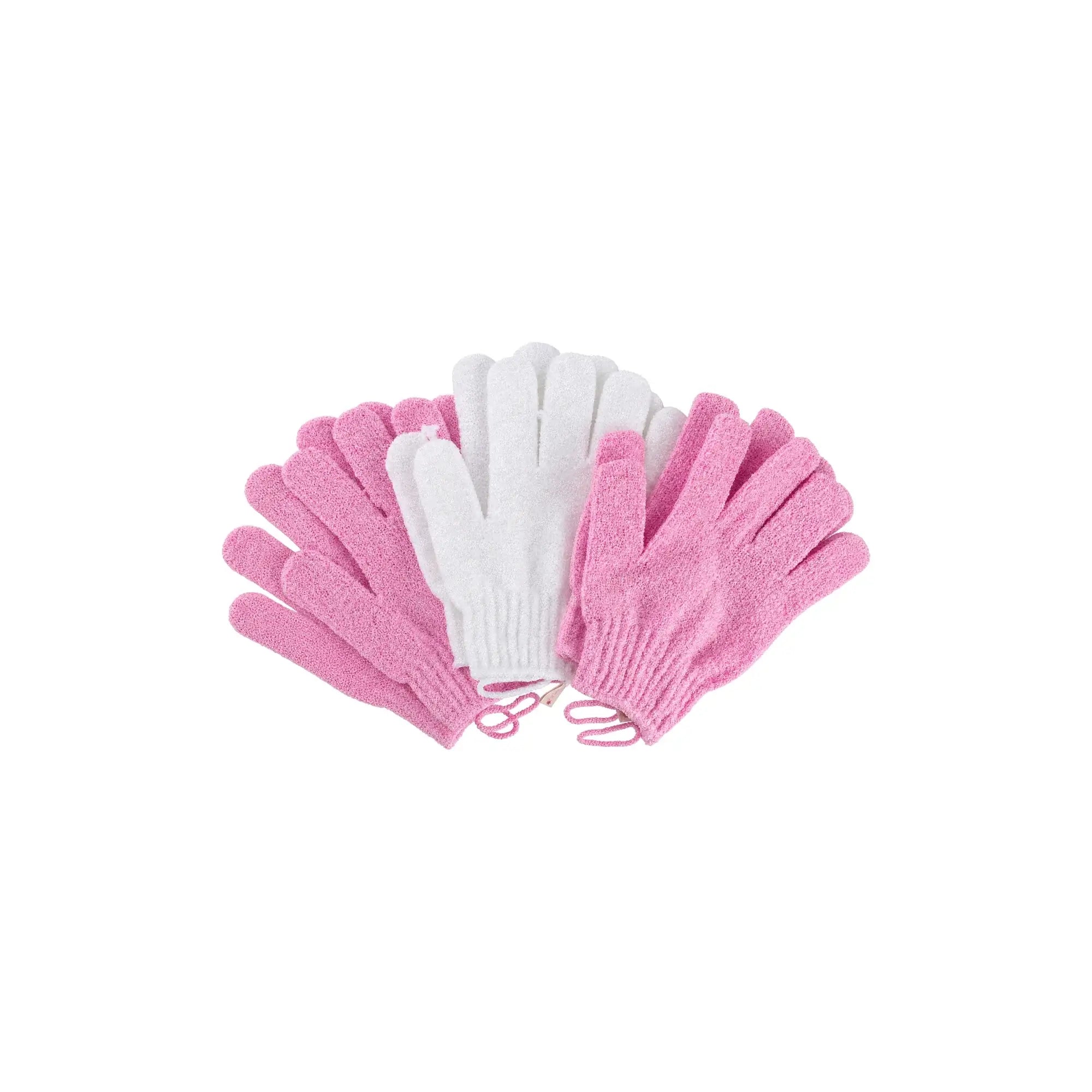 61150-Brushworks Exfoliating Gloves - 3 Pairs +4