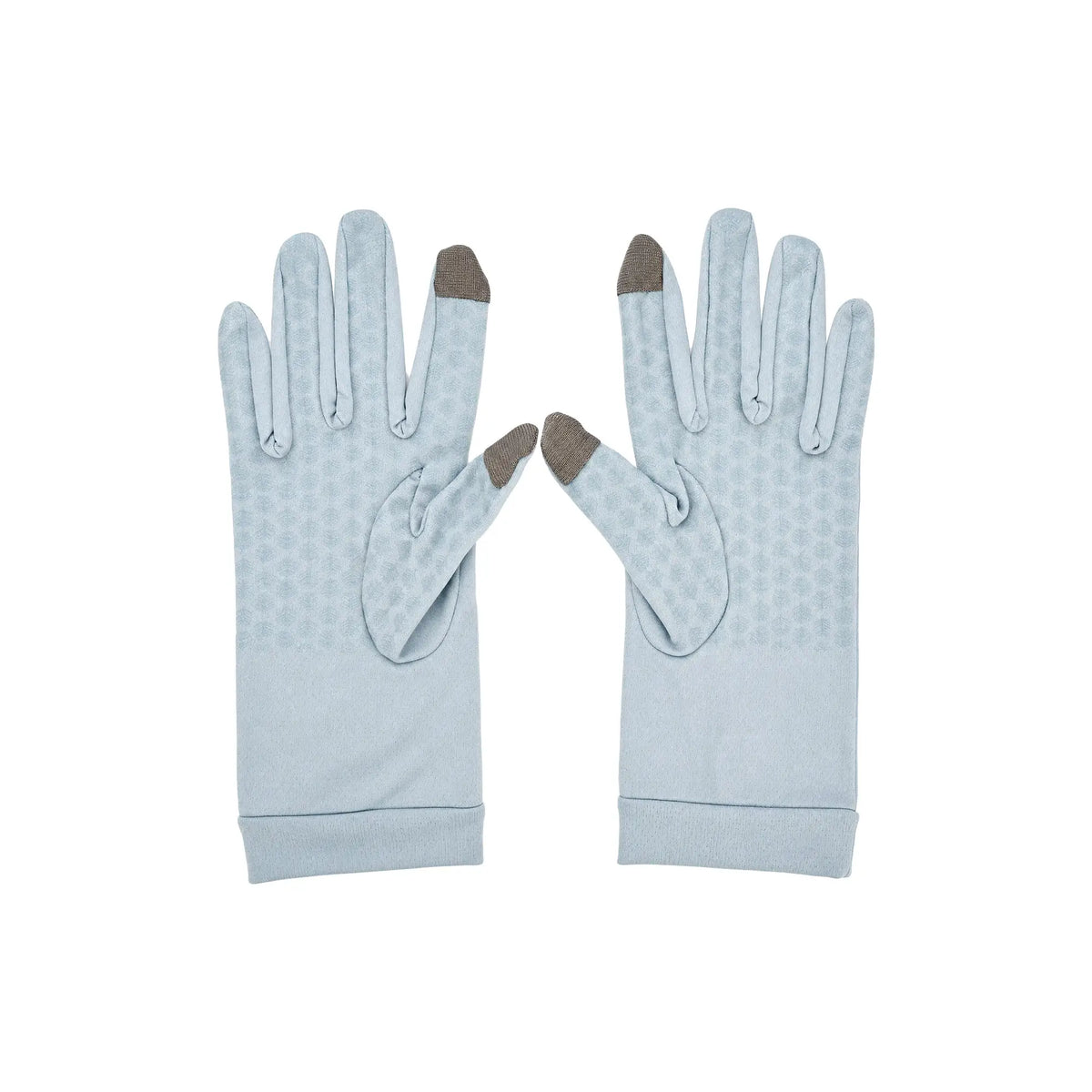 61155-Coolibar UPF50+ Sun Gloves Blue-S