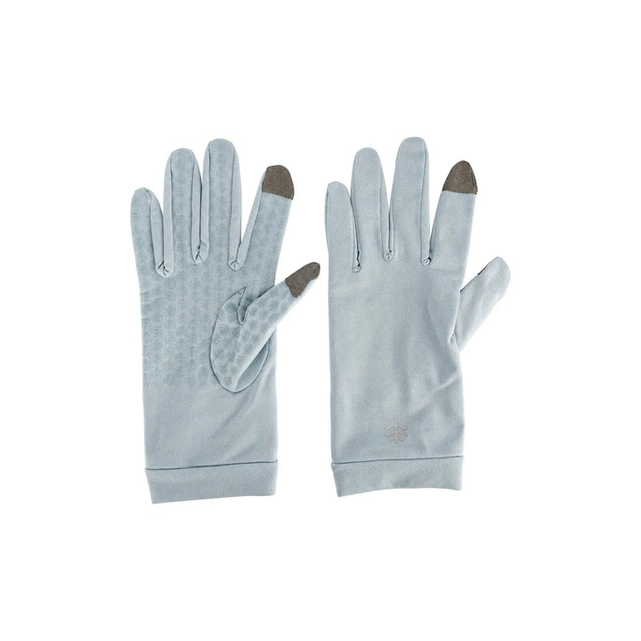 61155-Coolibar UPF50+ Sun Gloves Blue-S +1