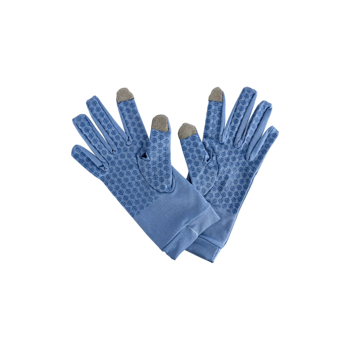 61156-Coolibar UPF50+ Sun Moonlight Blue Gloves-L +1