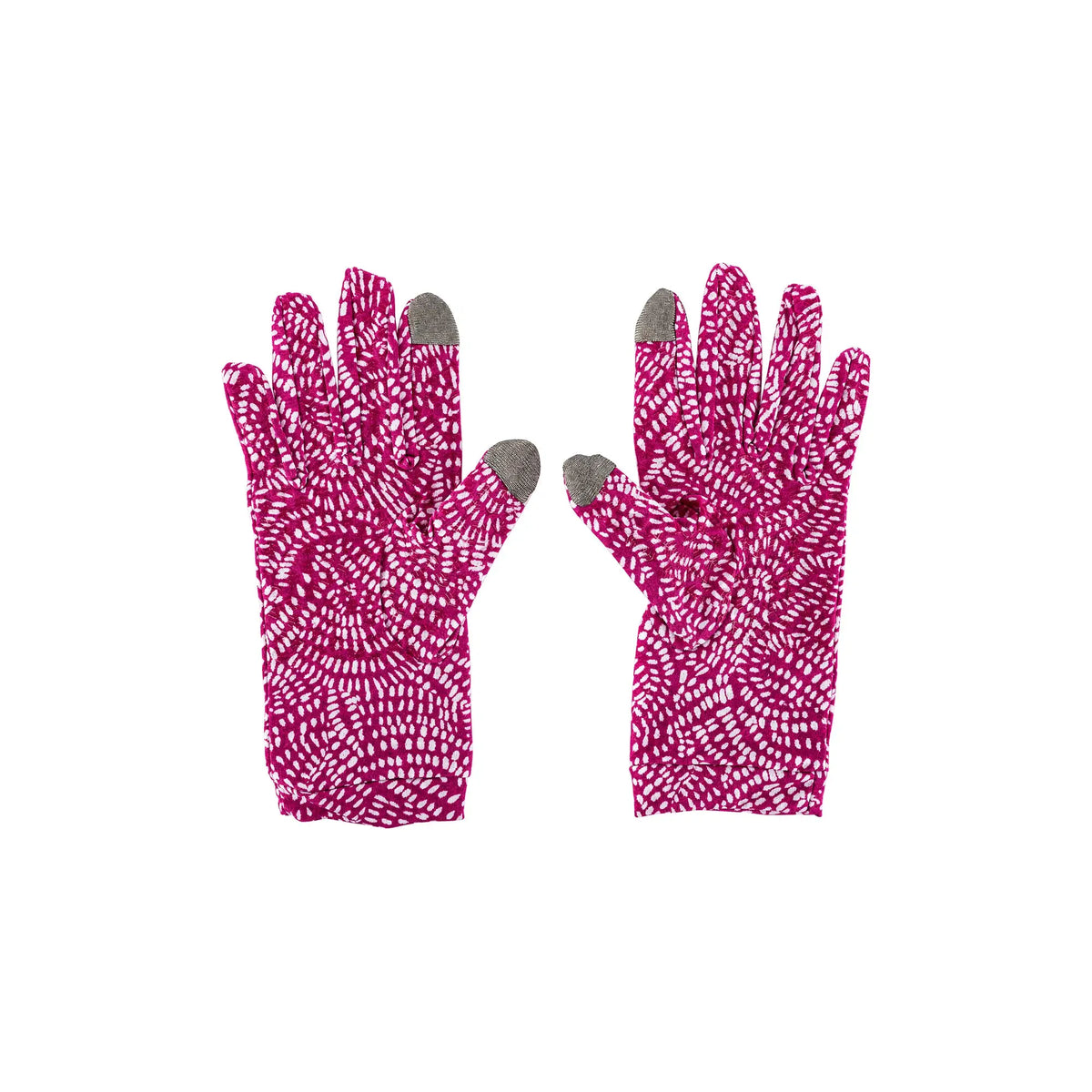 61159-Coolibar UPF50+ Sun Angelica Pink Gloves-S