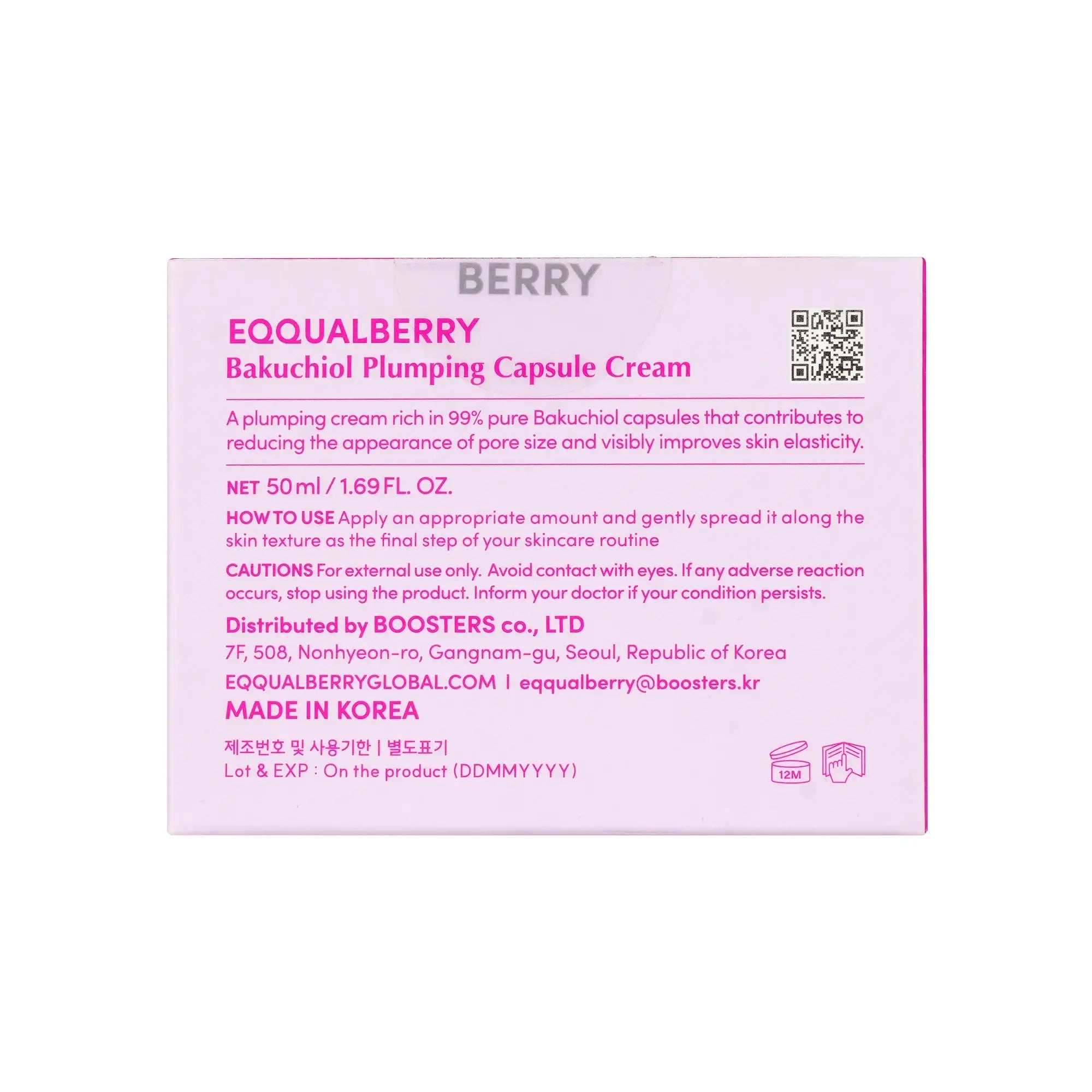 Eqqual Berry Bakuchiol Plumping Cream 50ml-Deep Cera