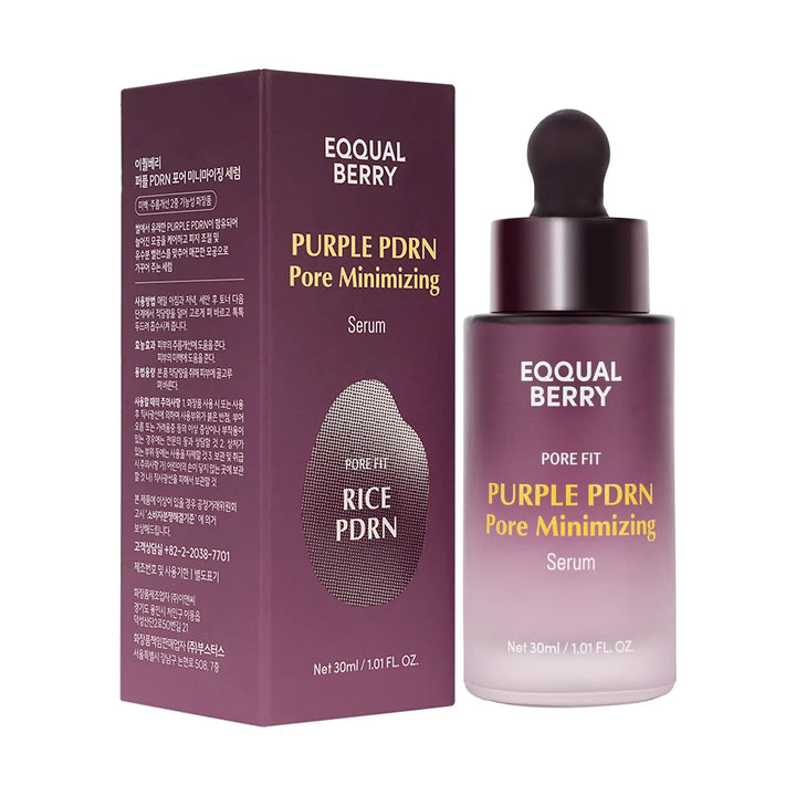 61168-Eqqual Berry Purple PDRN Pore Minimizing Serum30ml-Rice PDRN +8