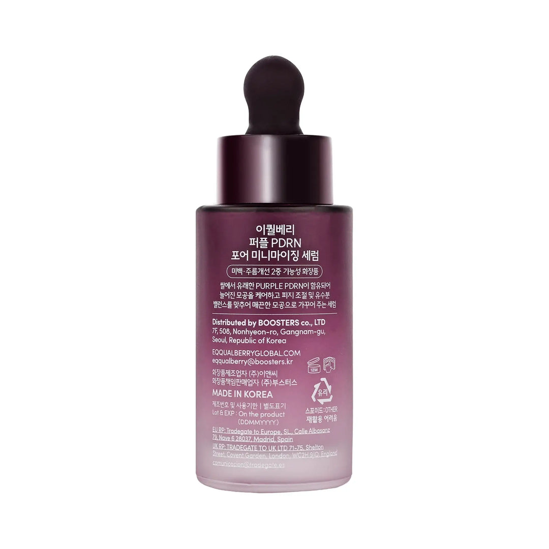 61168-Eqqual Berry Purple PDRN Pore Minimizing Serum30ml-Rice PDRN +5