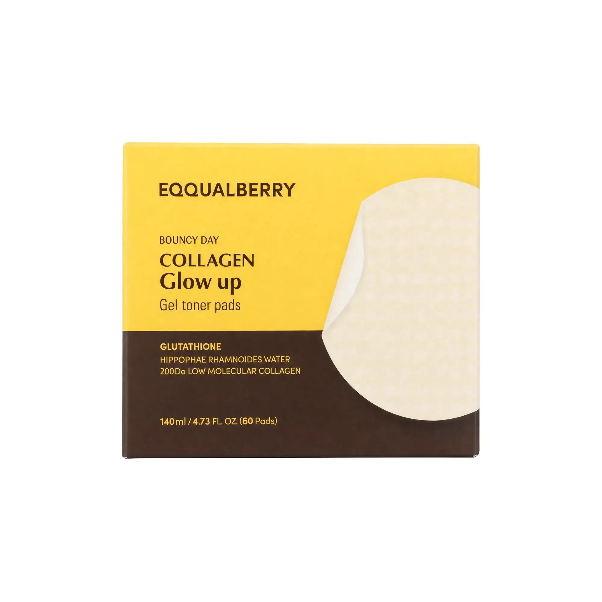 61171-Eqqual Berry Collagen Glow Up Gel Toner 60 Pads