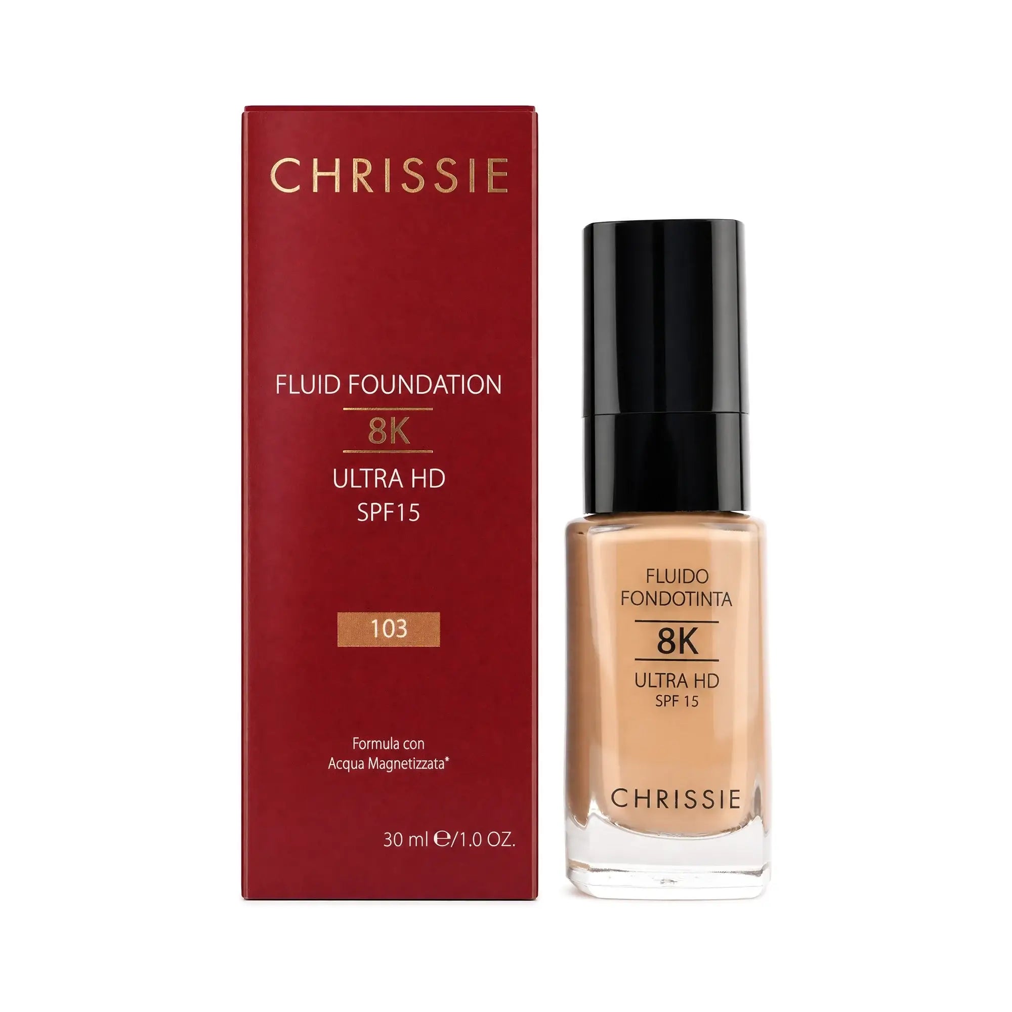 61173-Chrissie Fluid Foundation 8K Ultra HD SPF15 30ml-103 +8