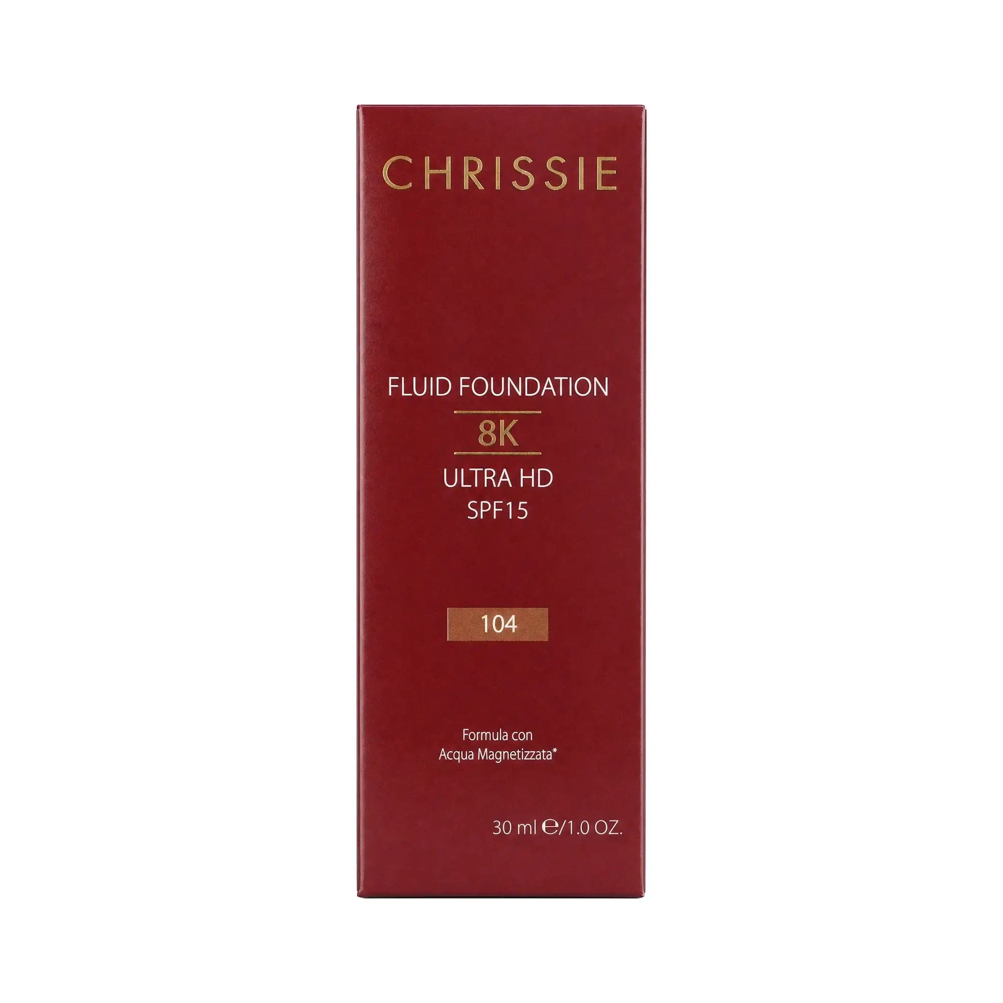 61174-Chrissie Fluid Foundation 8K Ultra HD SPF15 30ml-104 +3